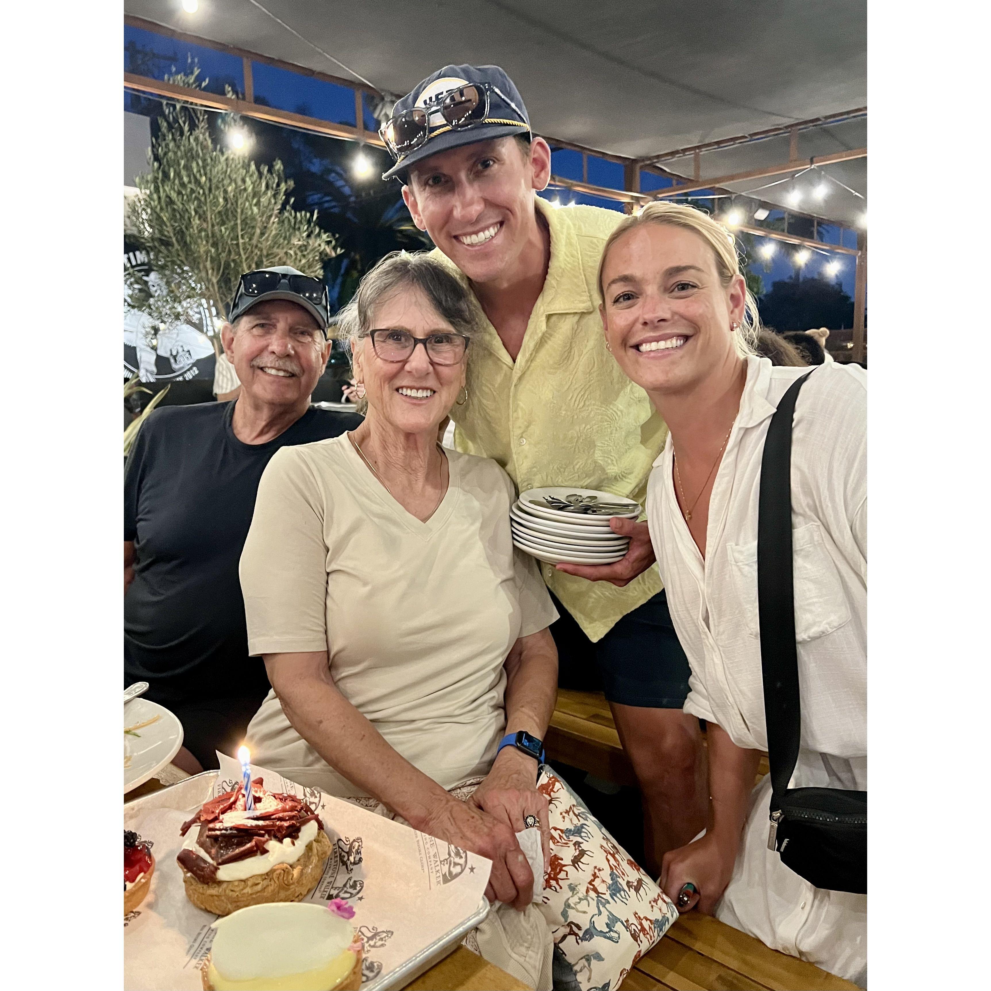 Brian's parents visiting LA