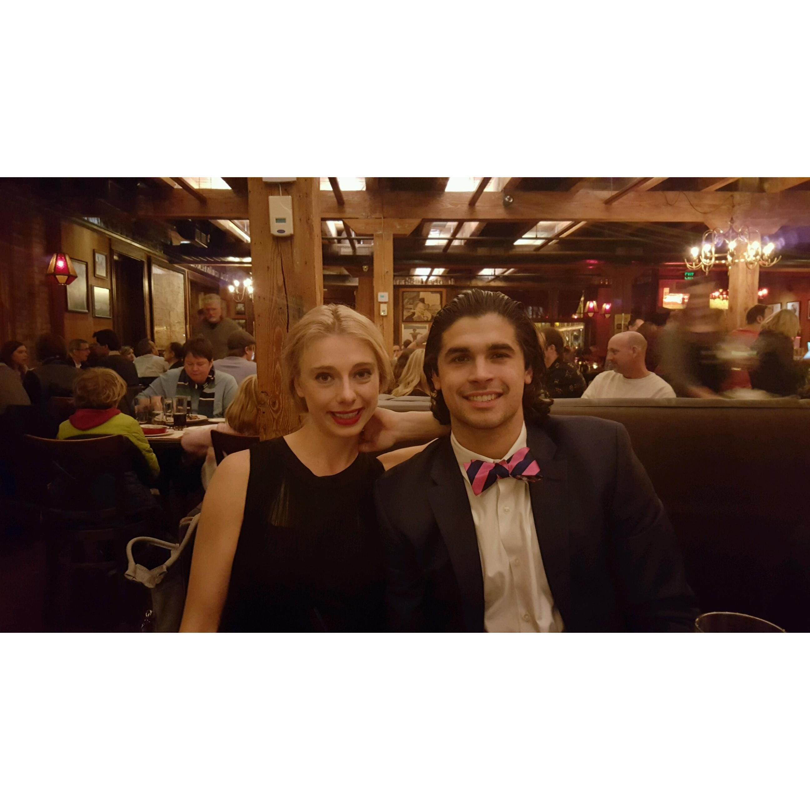 That bow tie was worth all the work that night.