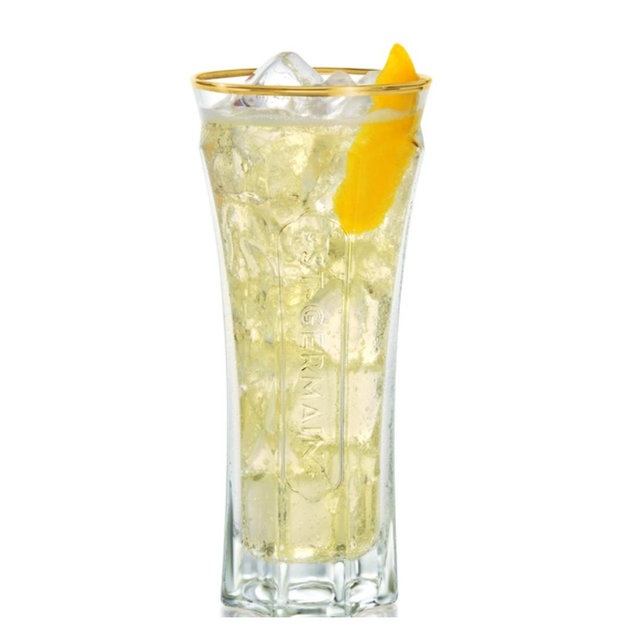St-Germain Gold Rim Glasses (Set of Two)