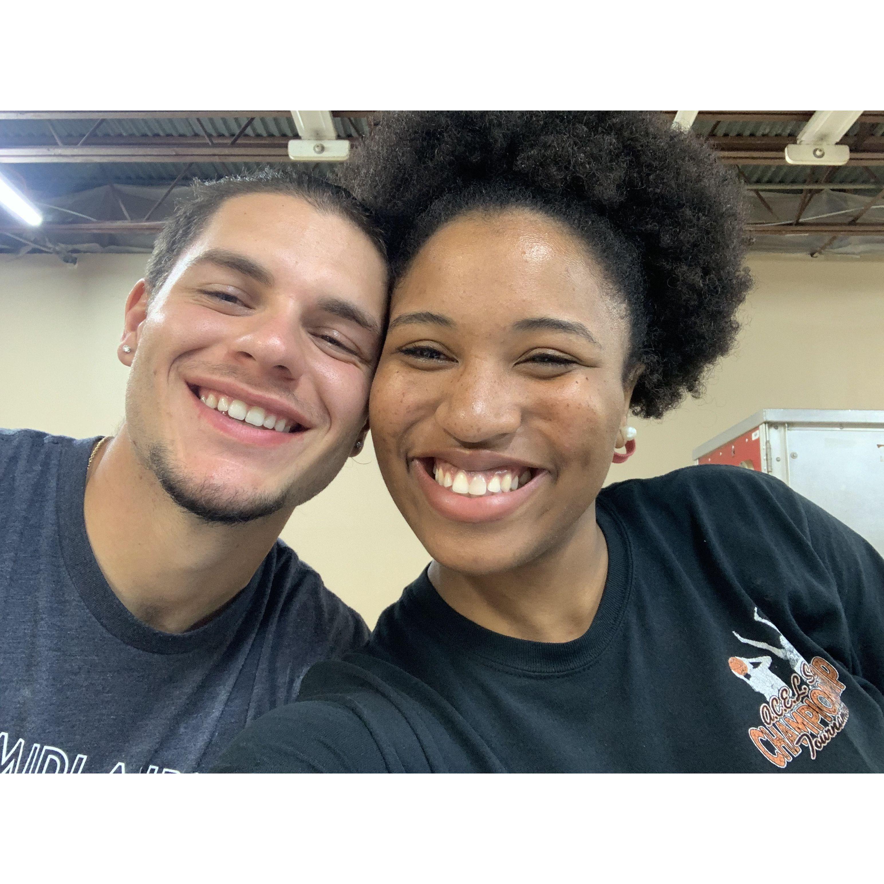 Sleepless nights working with SWLA disaster relief! Helped Joy stay up and plan the next day for the demo teams!