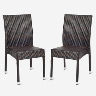 Newbury Outdoor Wicker Chair, Set of 2