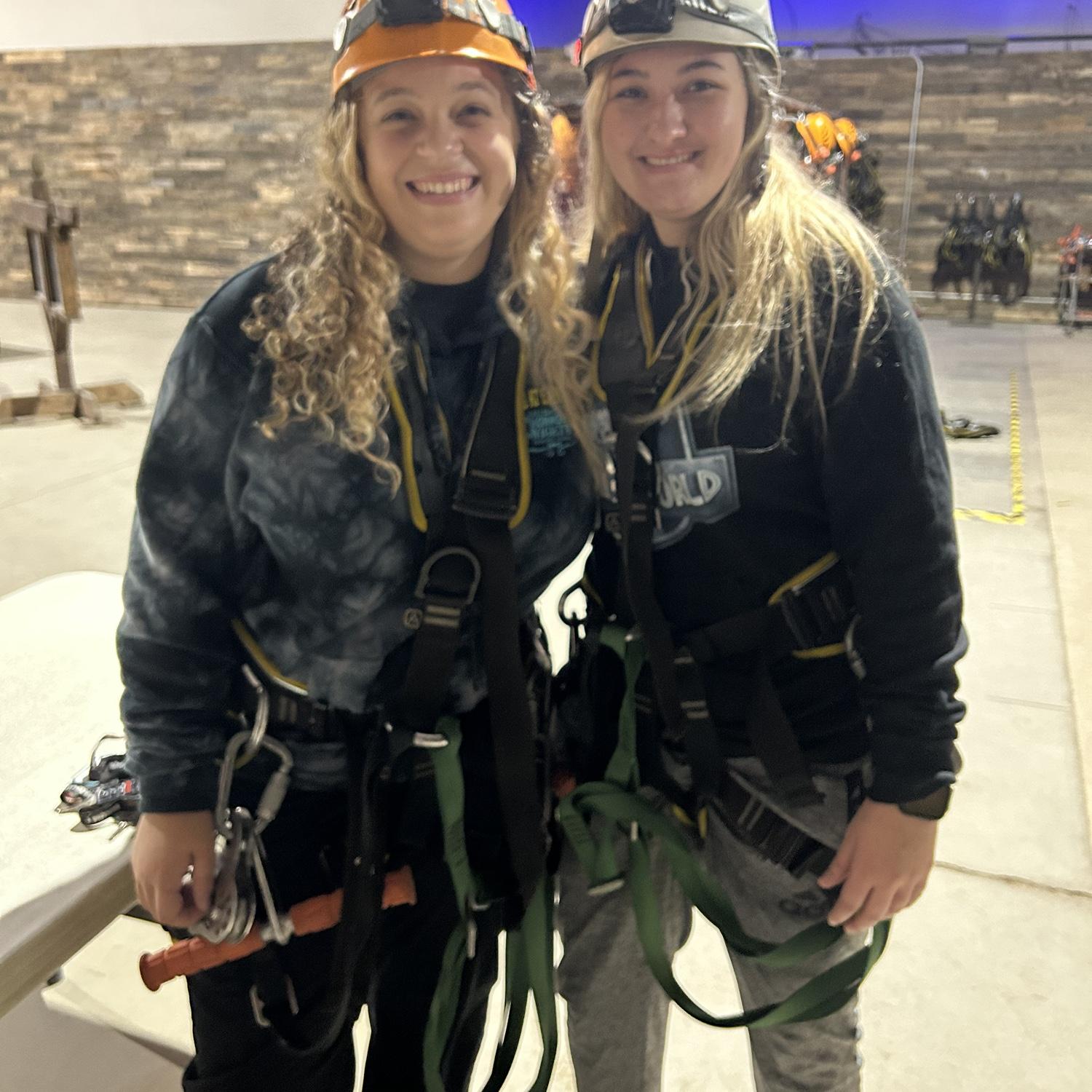 We went under ground zip lining in the Mega Caverns, KY!