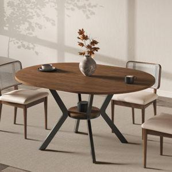 42"-58" Extendable Round Dining Table