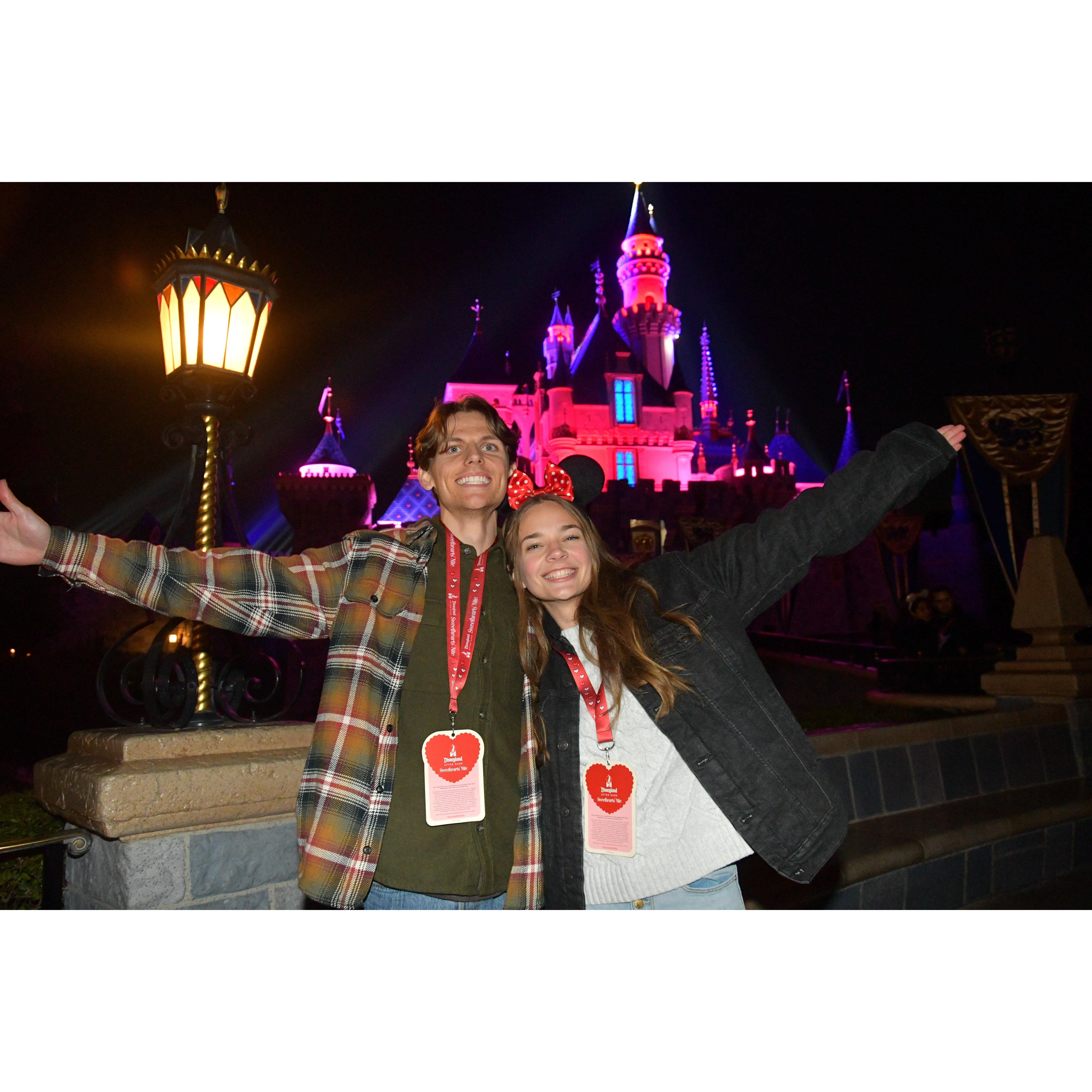 Celebrating our one year at Disneyland