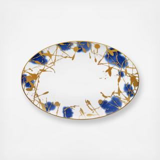 Jubilant Days Gold Oval Platter