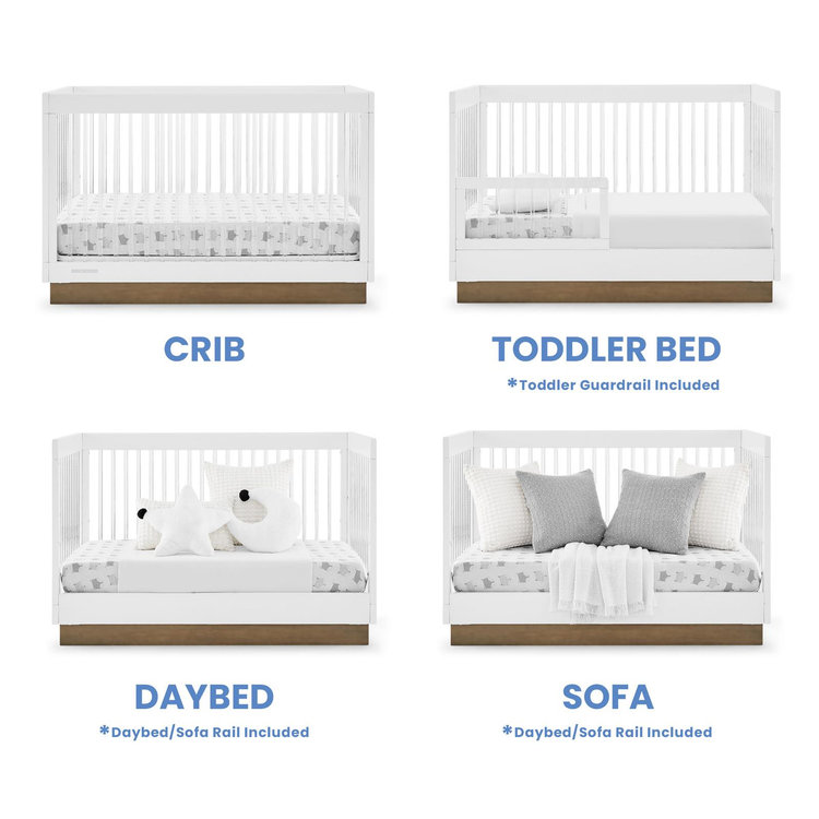 Delta Children, James Acrylic 4-in-1 Convertible Crib | Zola Baby