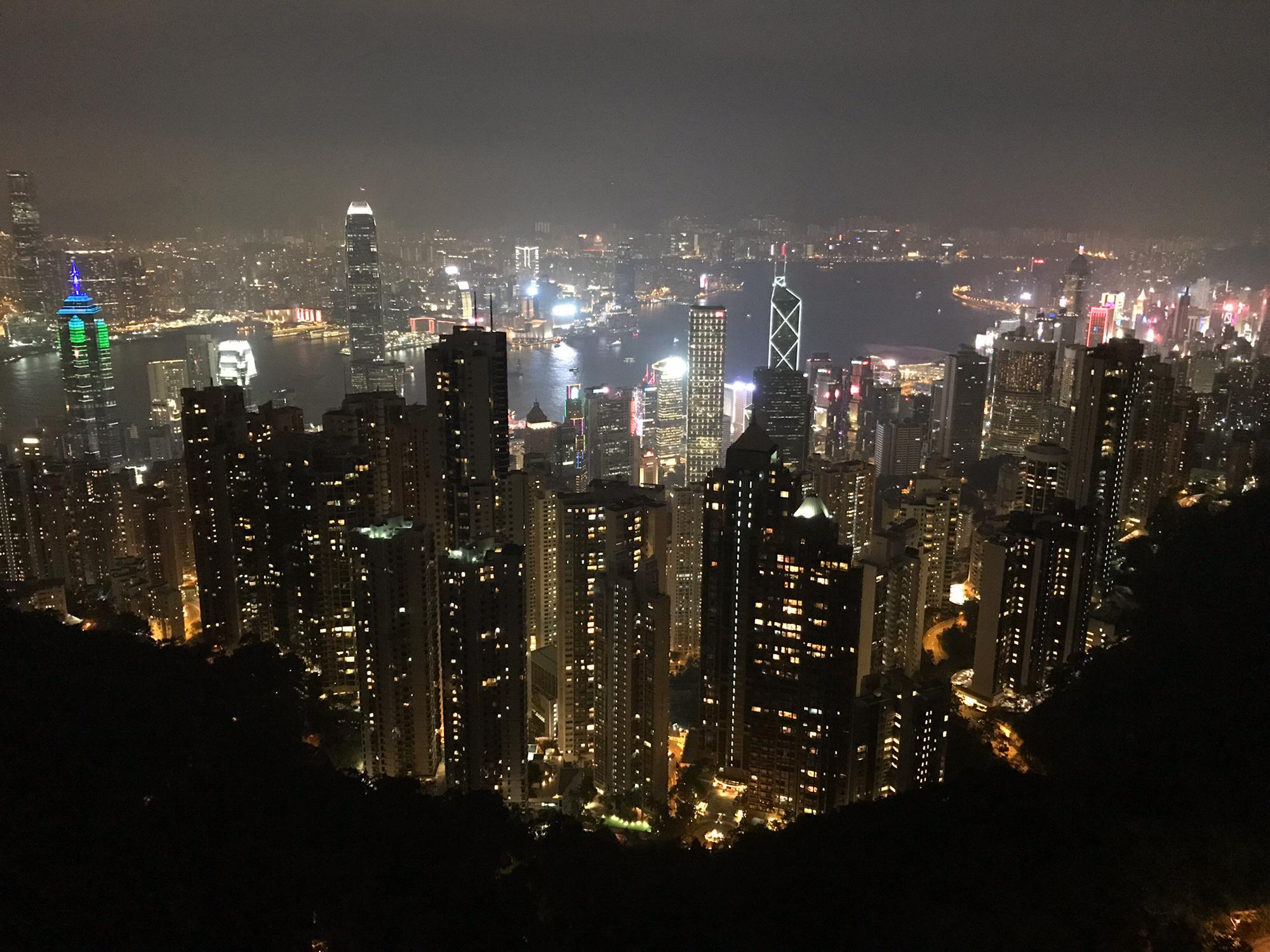 Hong Kong // Victoria Peak at night