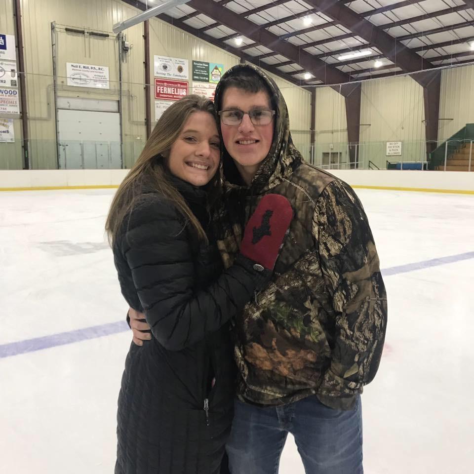 Always watching hockey!