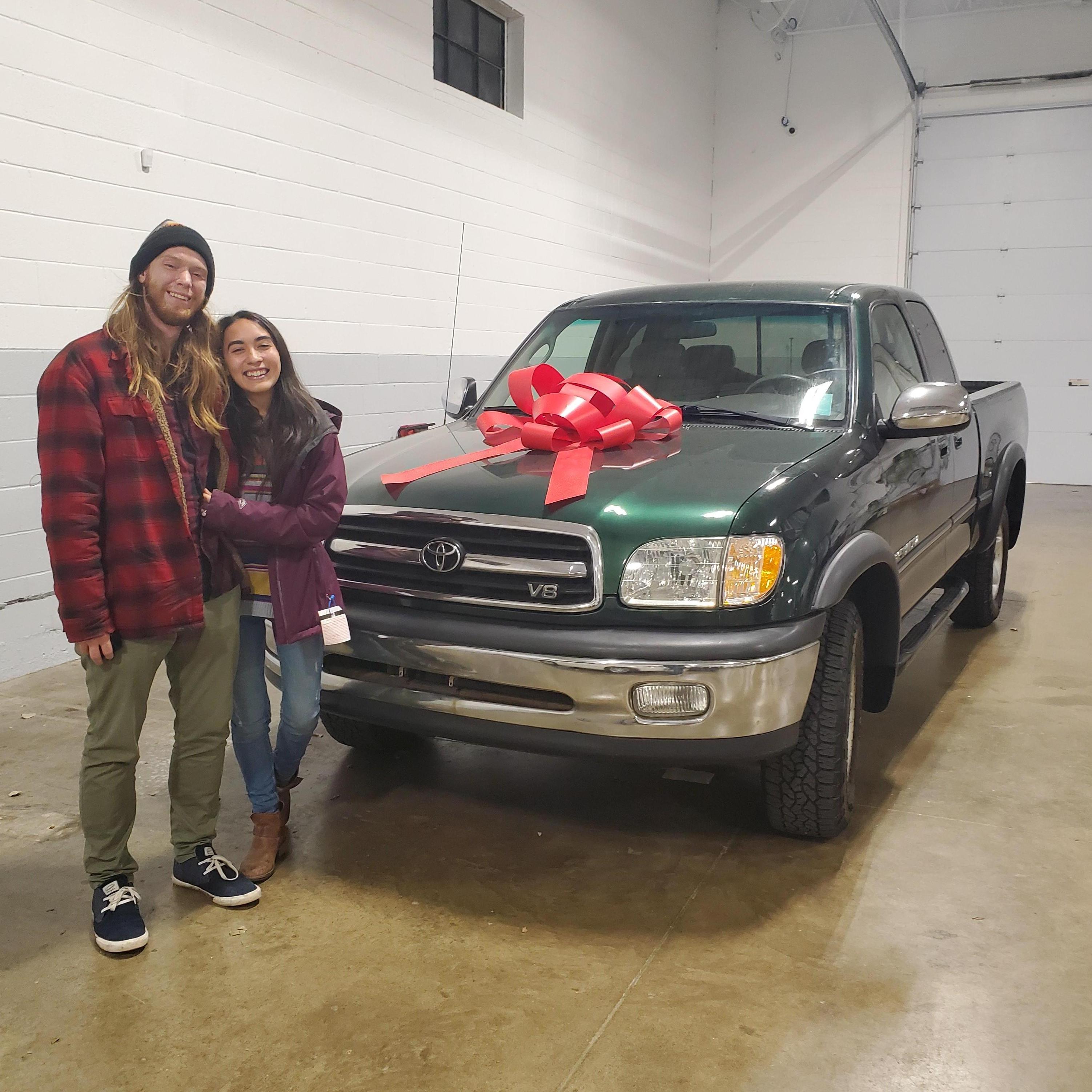 When we first bought our Toyota Tundra! Delilah's even cooler now that we bought a truck topper. Camping has never been easier!