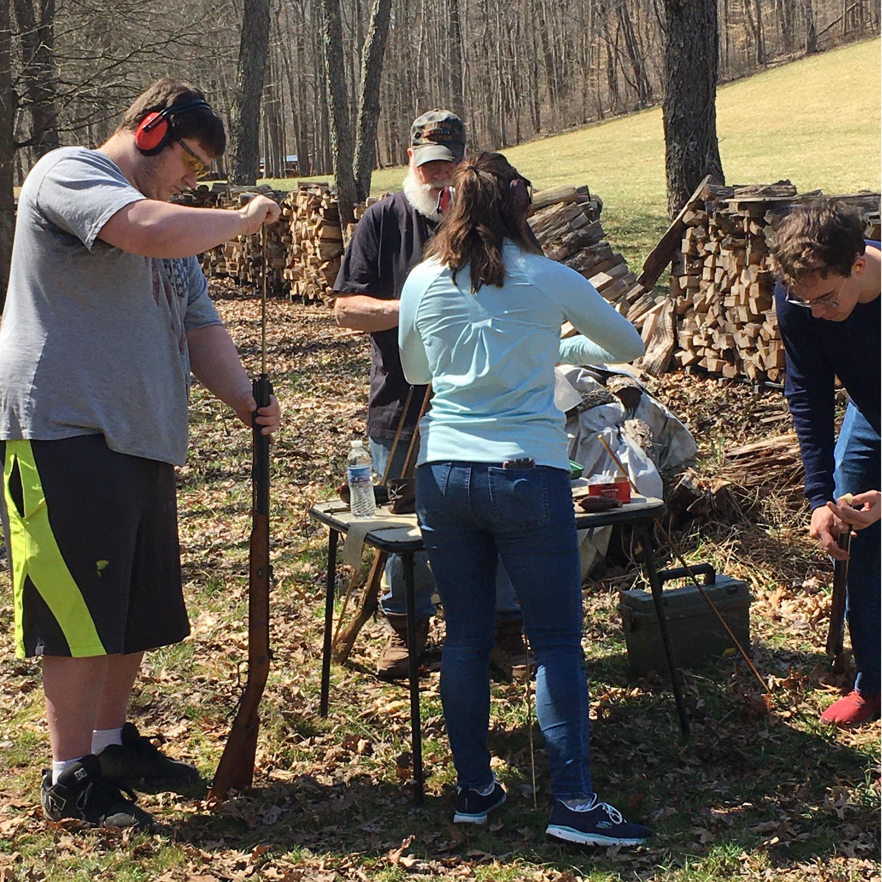 Several months out of the year, we attend an antique muzzleloader competition with Grandma and Grandpa Stropky. We only trash talk a little bit.