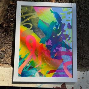 "Electric 2" Screenprint by Virginia Sitzes