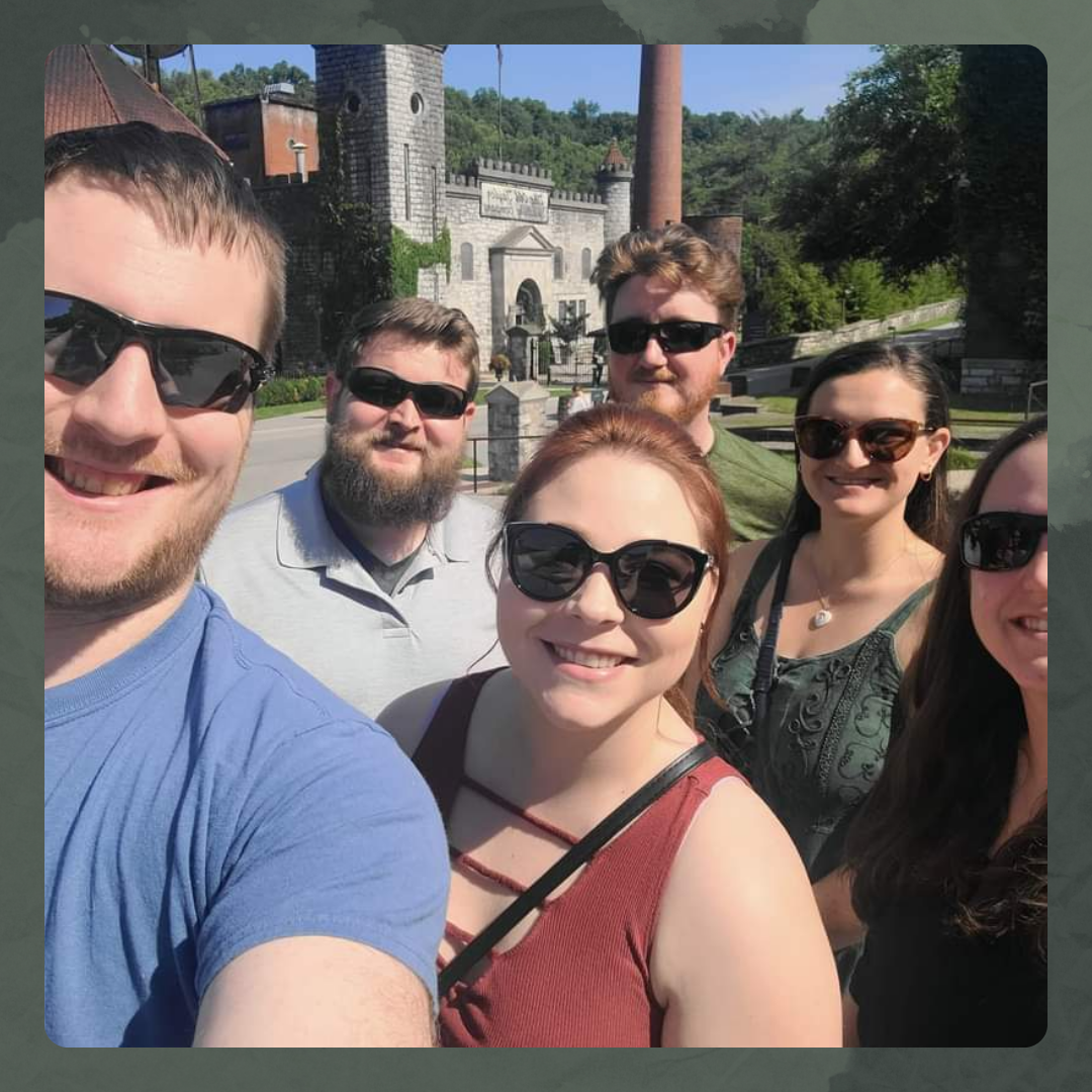 Friend trip to Castle and Key Distillery (Malloy, Alex, Mitch, Amy, Sarah, Kenny)