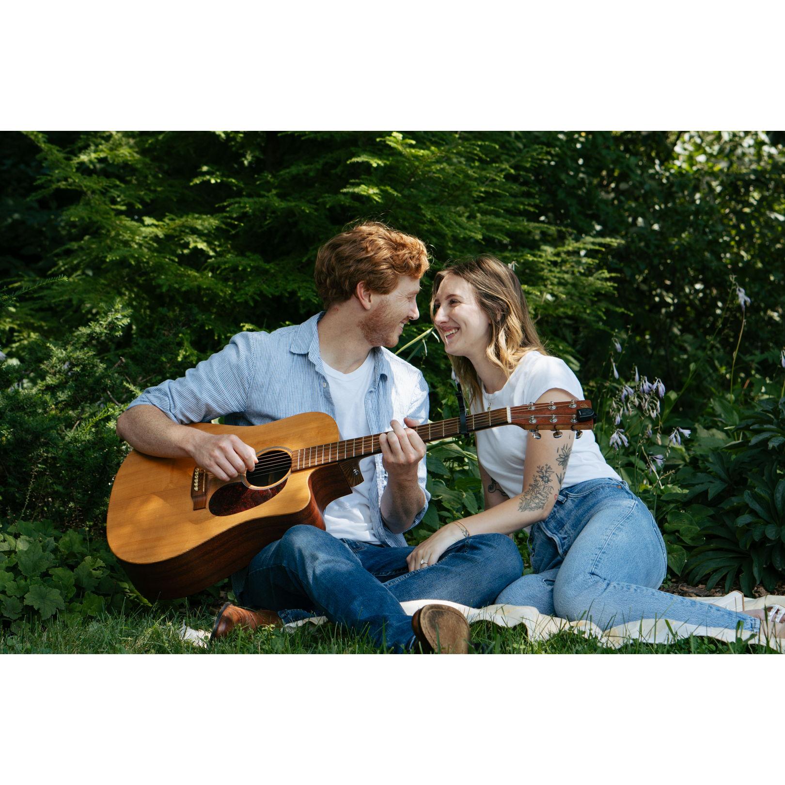 Luke was actually serenading Stephanie in these pictures!