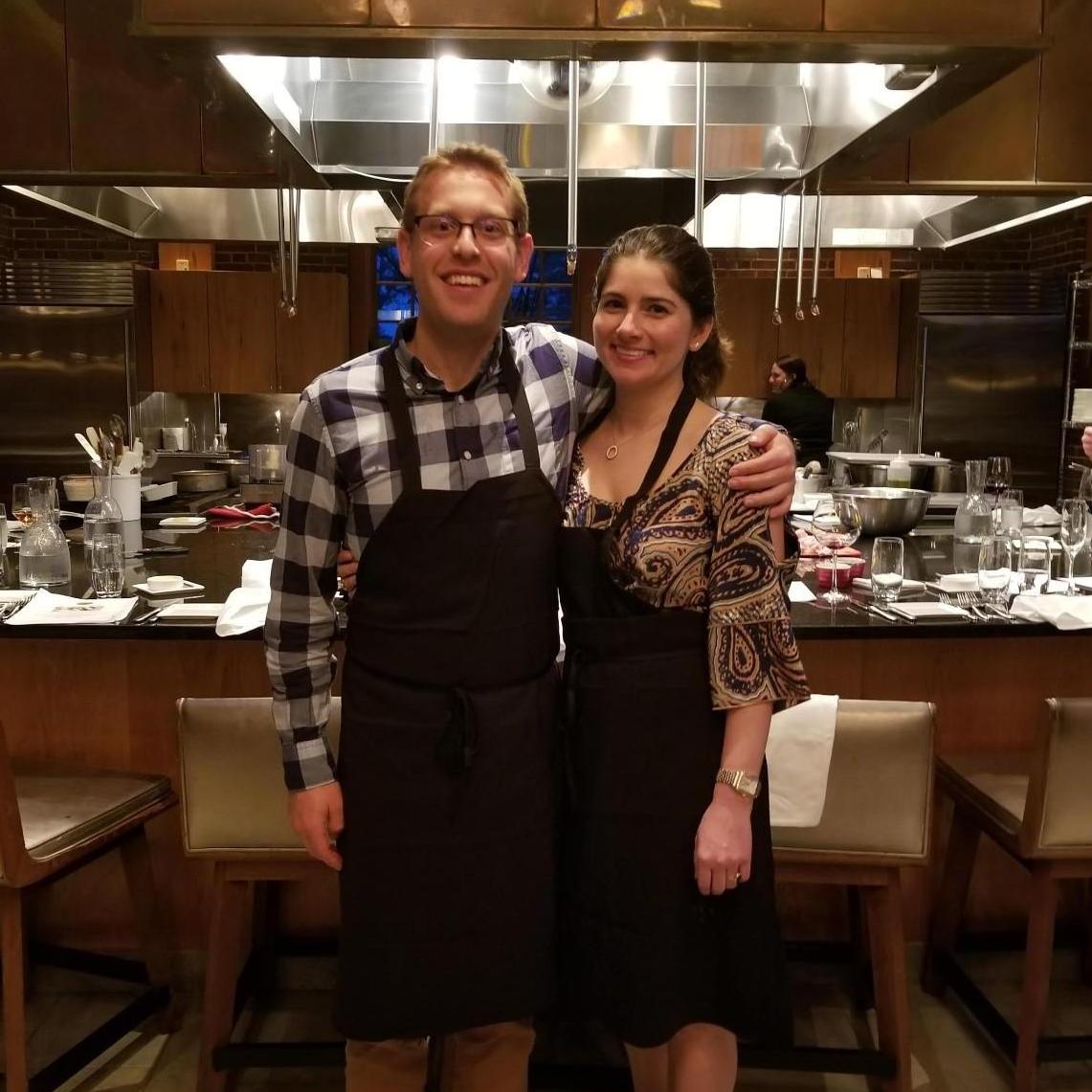 Cooking class for Jake's birthday.
