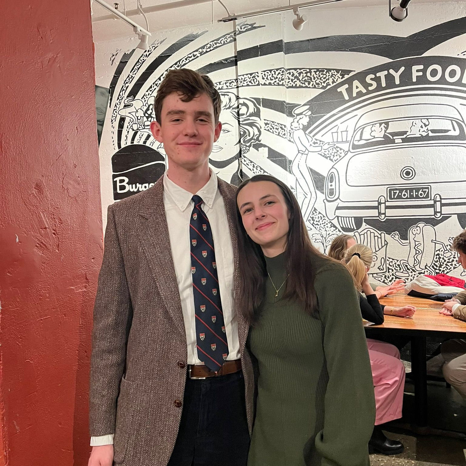Audrey visiting John at Harvard in March, 2024