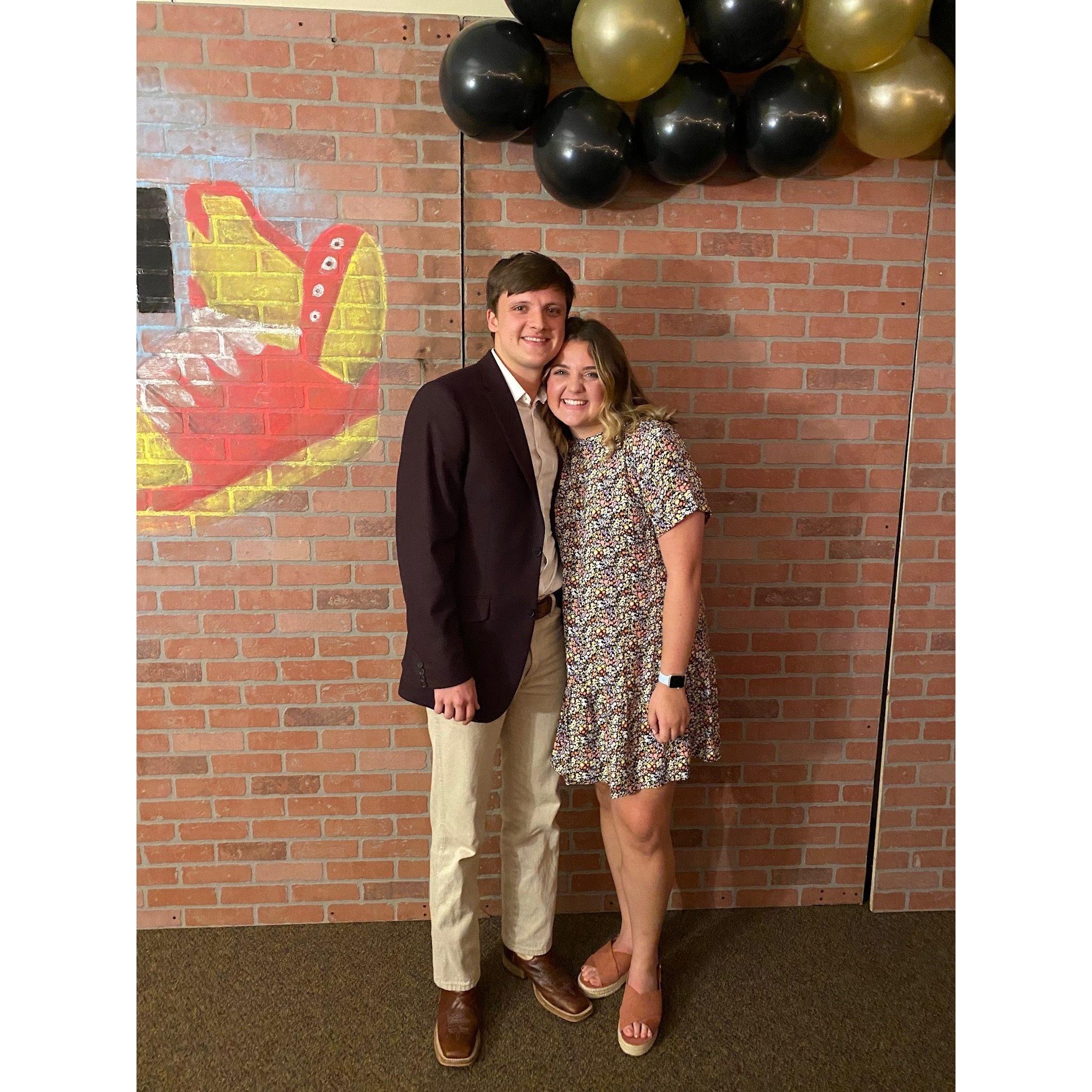 May 2021- Grayson and Calli at their Youth Impact banquet!