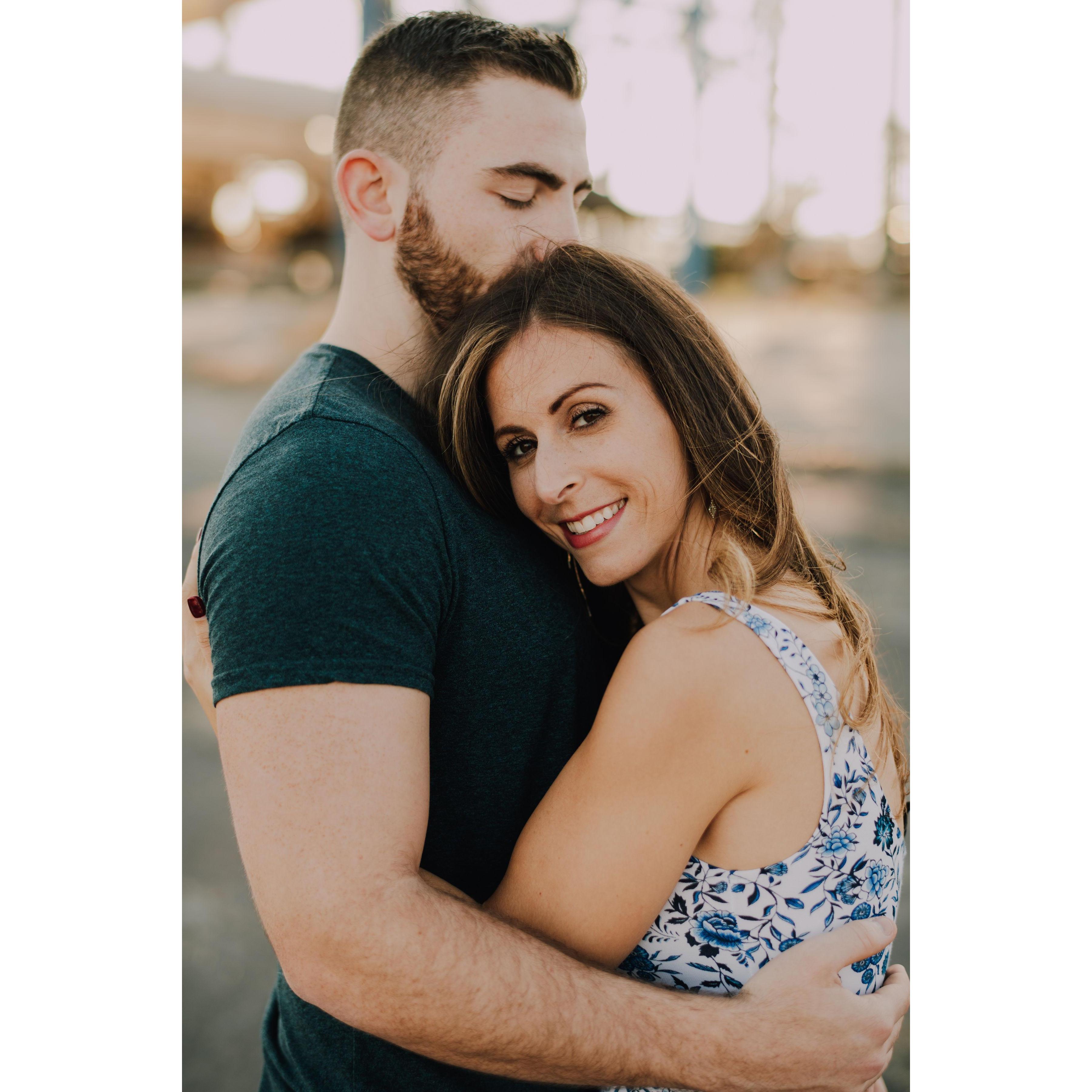 From our engagement session on the beach where we got engaged!