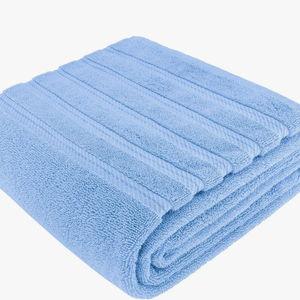 Darcelle 100% Cotton 35x70 Jumbo Large Bath Sheet - Sky Blue