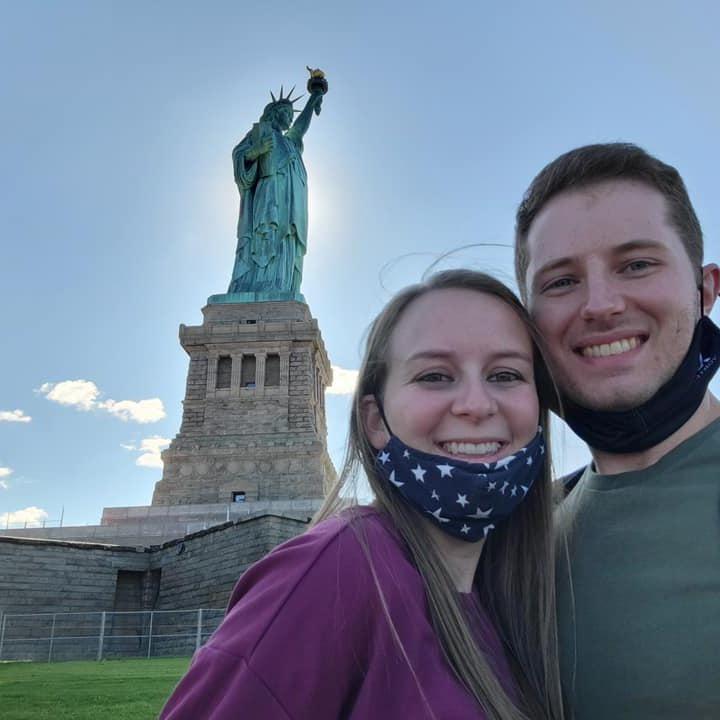 Statue of Liberty is glowing!