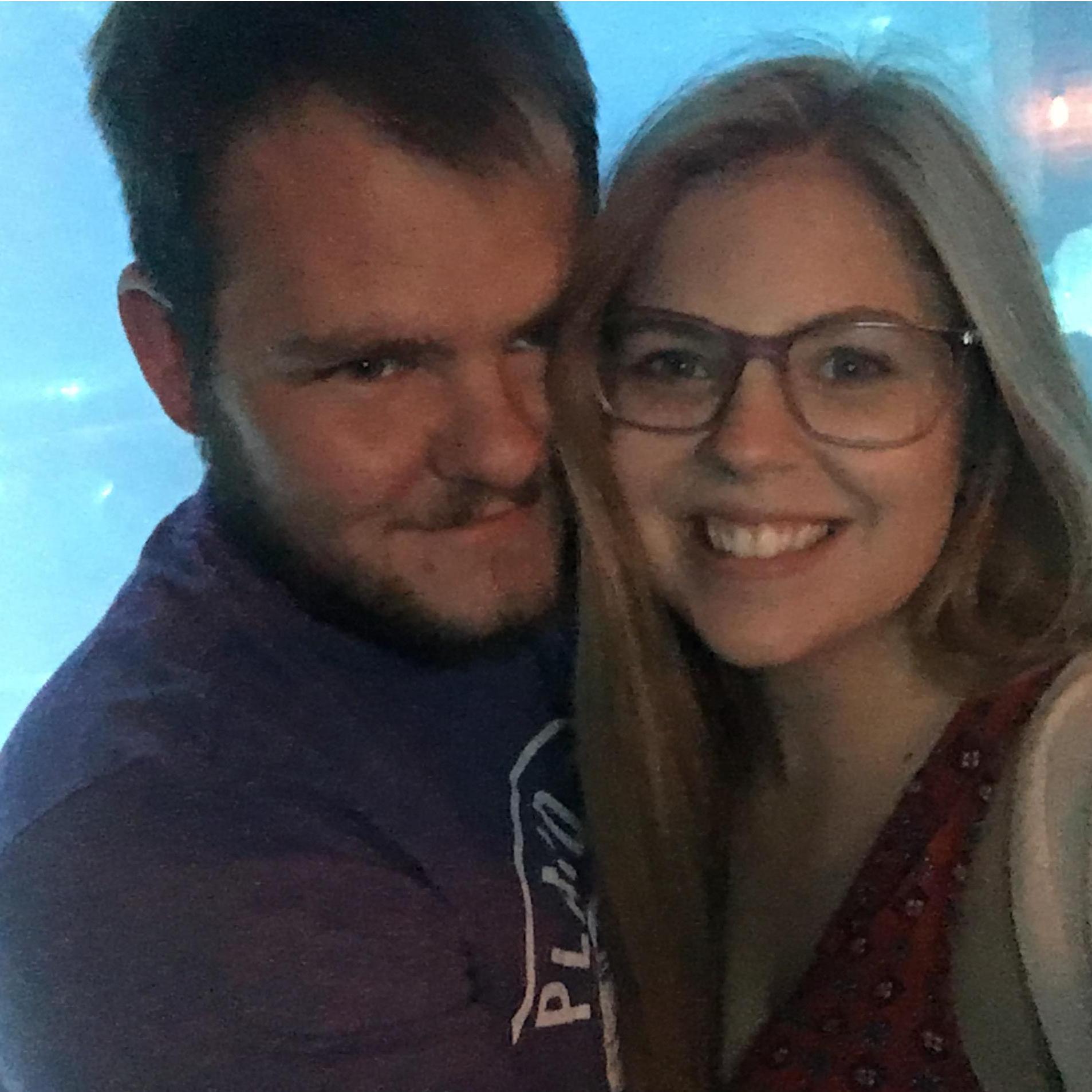 A few weeks into dating, Hope and Alex took a weekend trip to Cleveland to celebrate Alex's birthday! This was at the Cleveland aquarium.