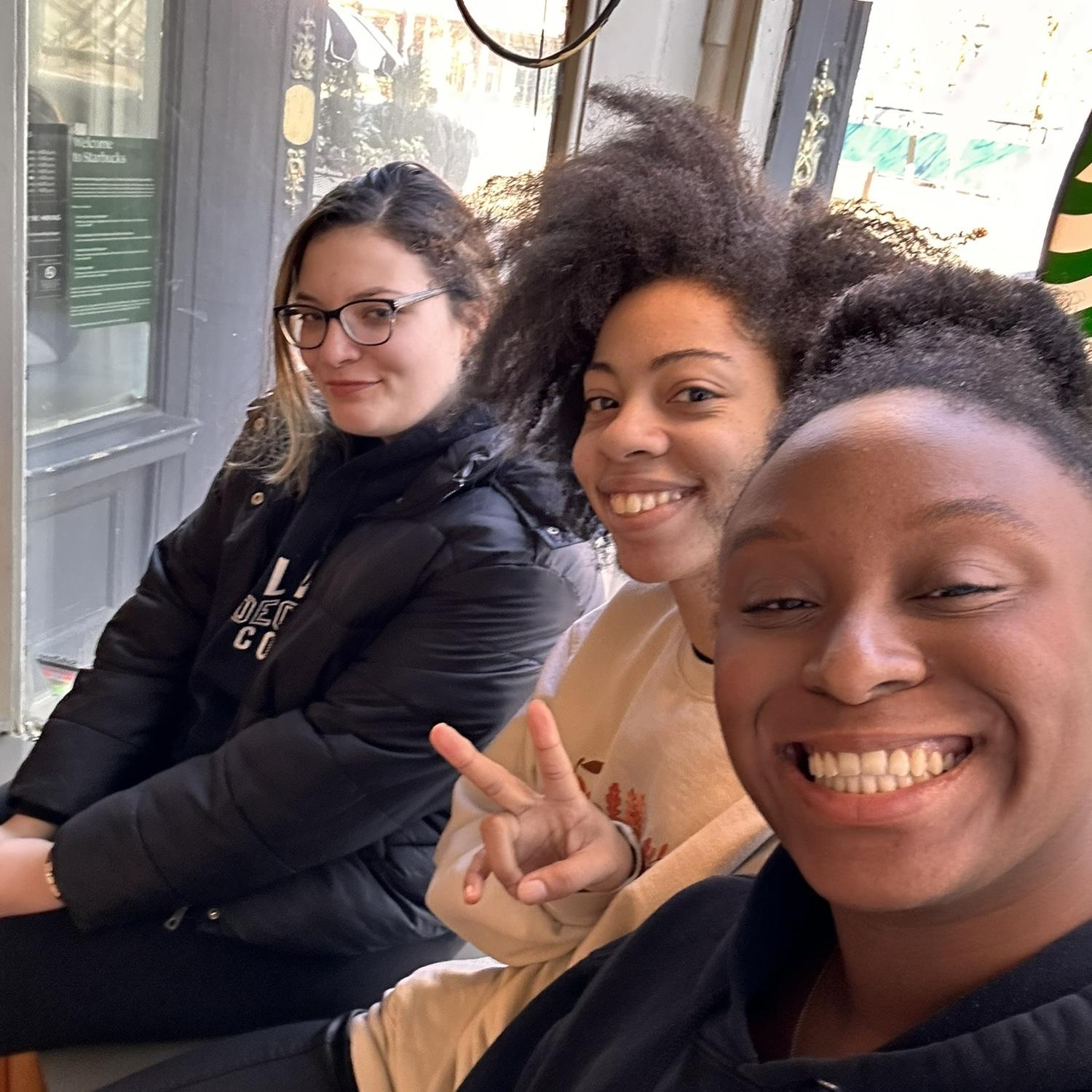 Michon met Dilynn (bridesmaid) and Kayla (bridesmaid) sometime during their first week at Oakland Early College. While they don't know exactly how they became friends, they have been inseparable ever since!