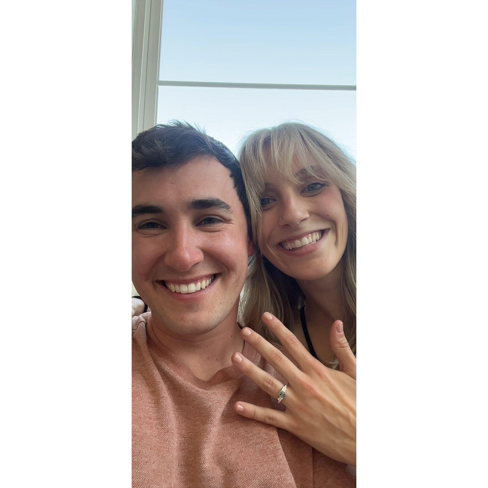 We're engaged!  San Diego, California 2024
