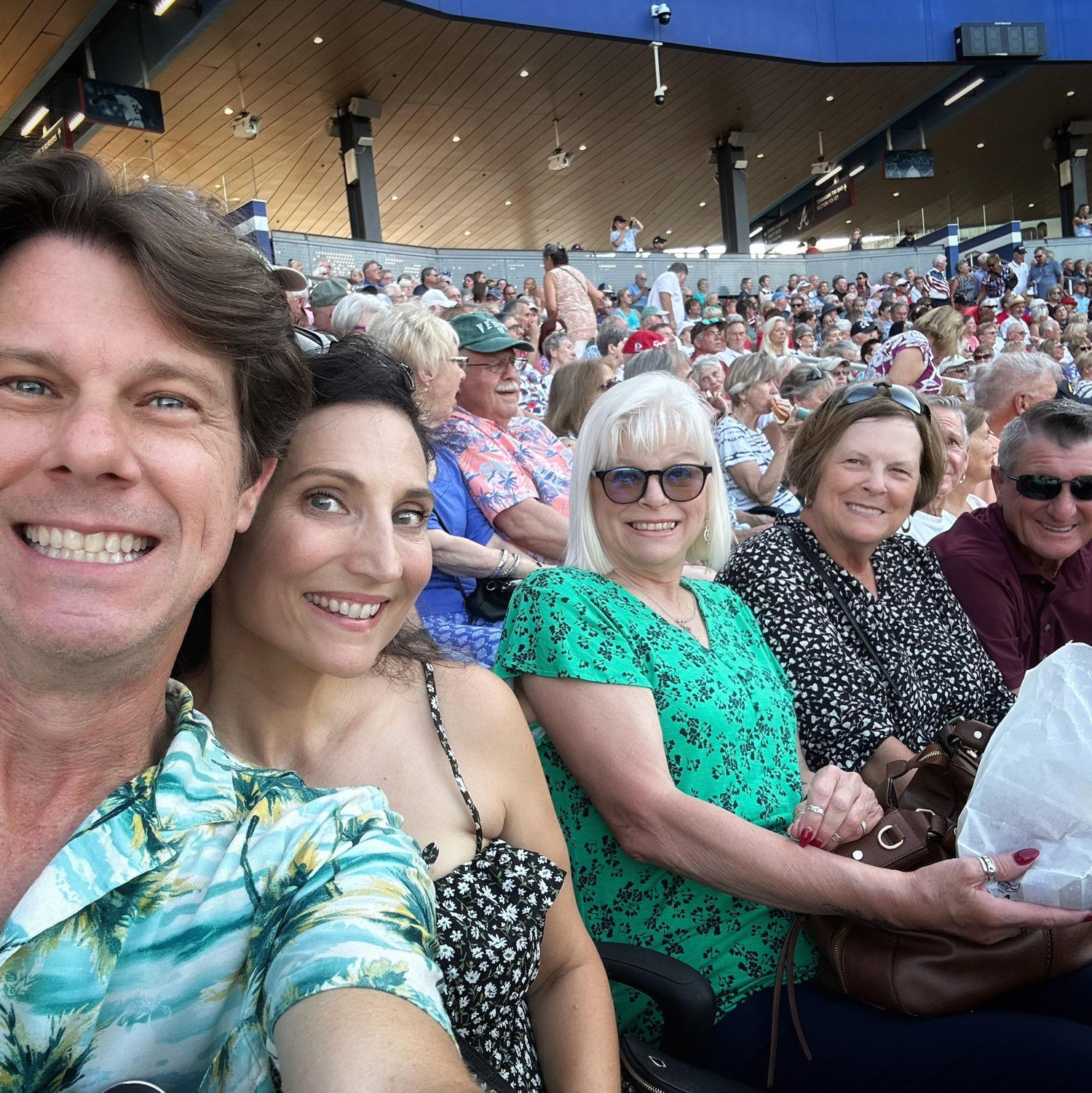 Enjoying a memorial day concert with Aunt Susan, Mama & Daddy.