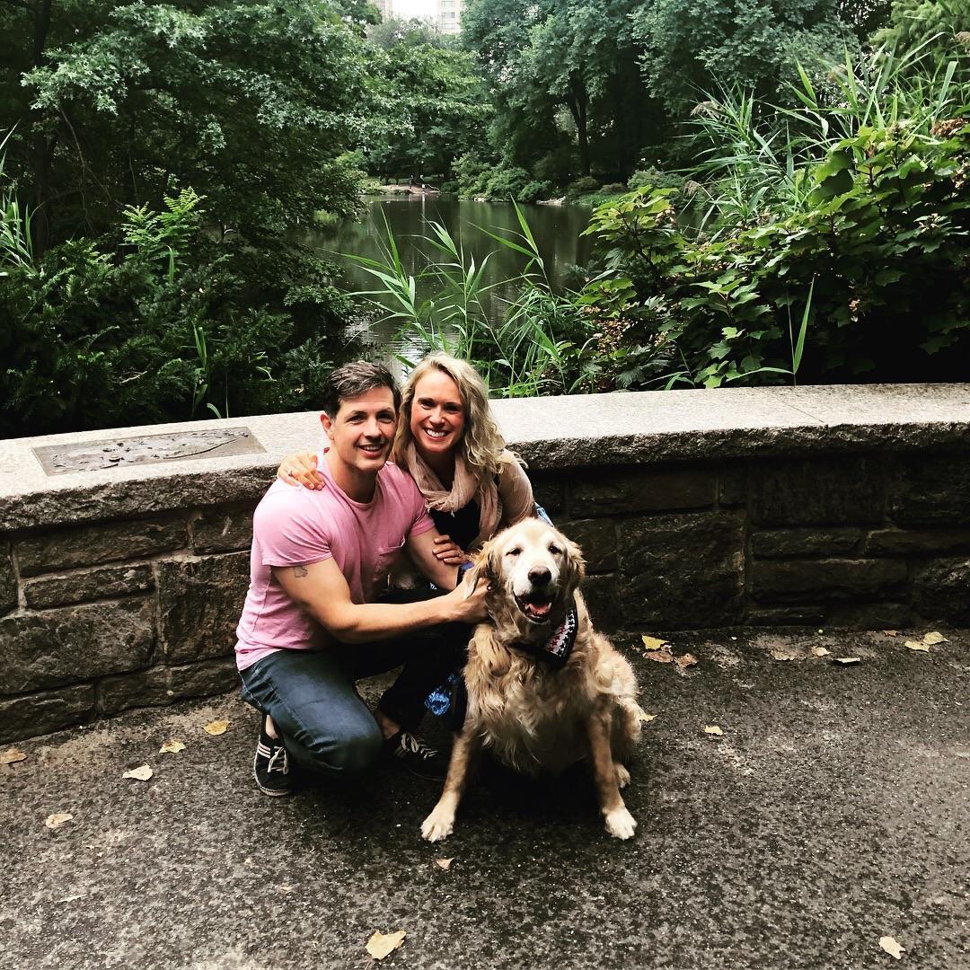 A walk in Central Park with our best bud, Charlie!