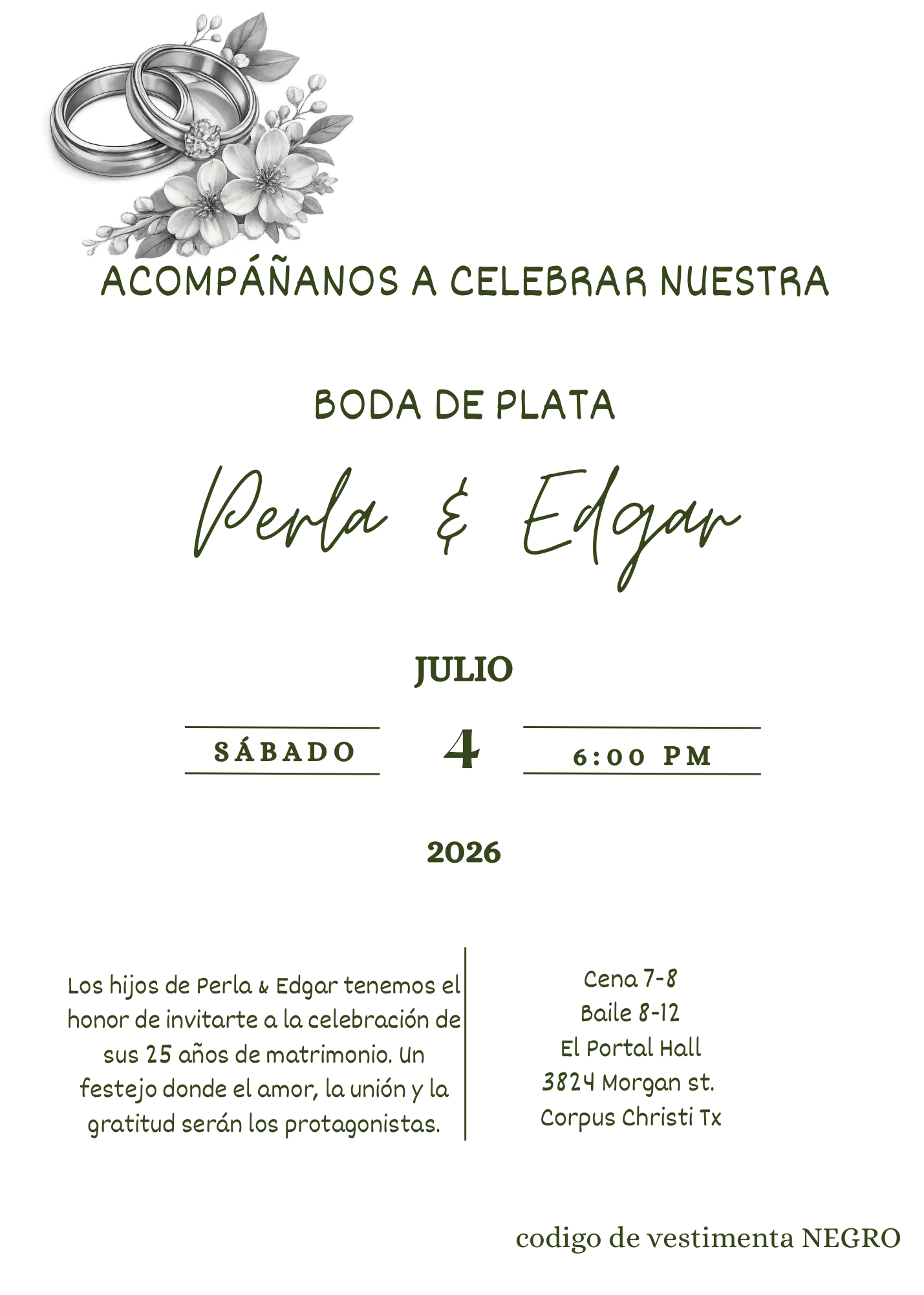 The Wedding Website of Edgar Alanis and Perla Vega