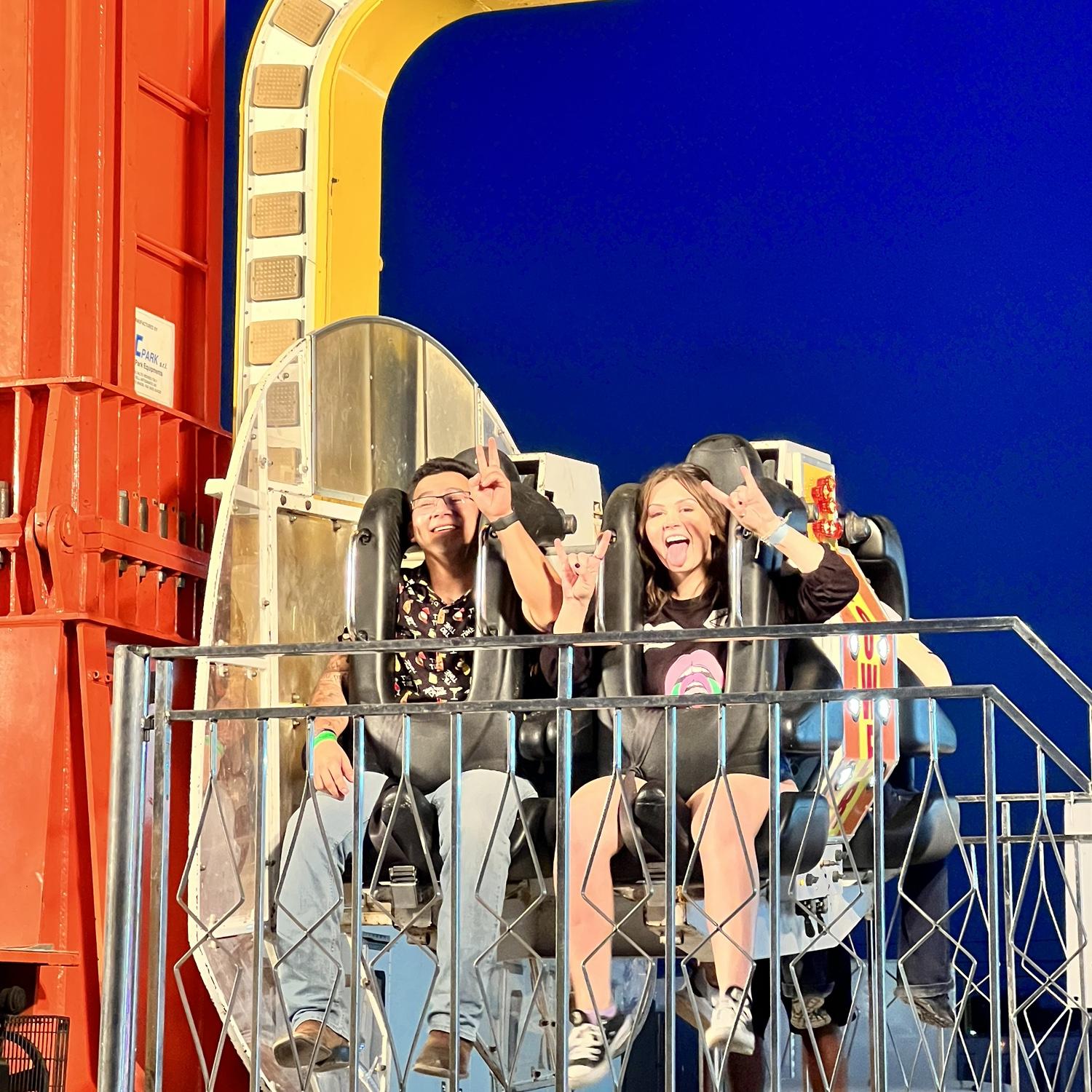 We went to the fair! Bryan wouldn’t ride with me