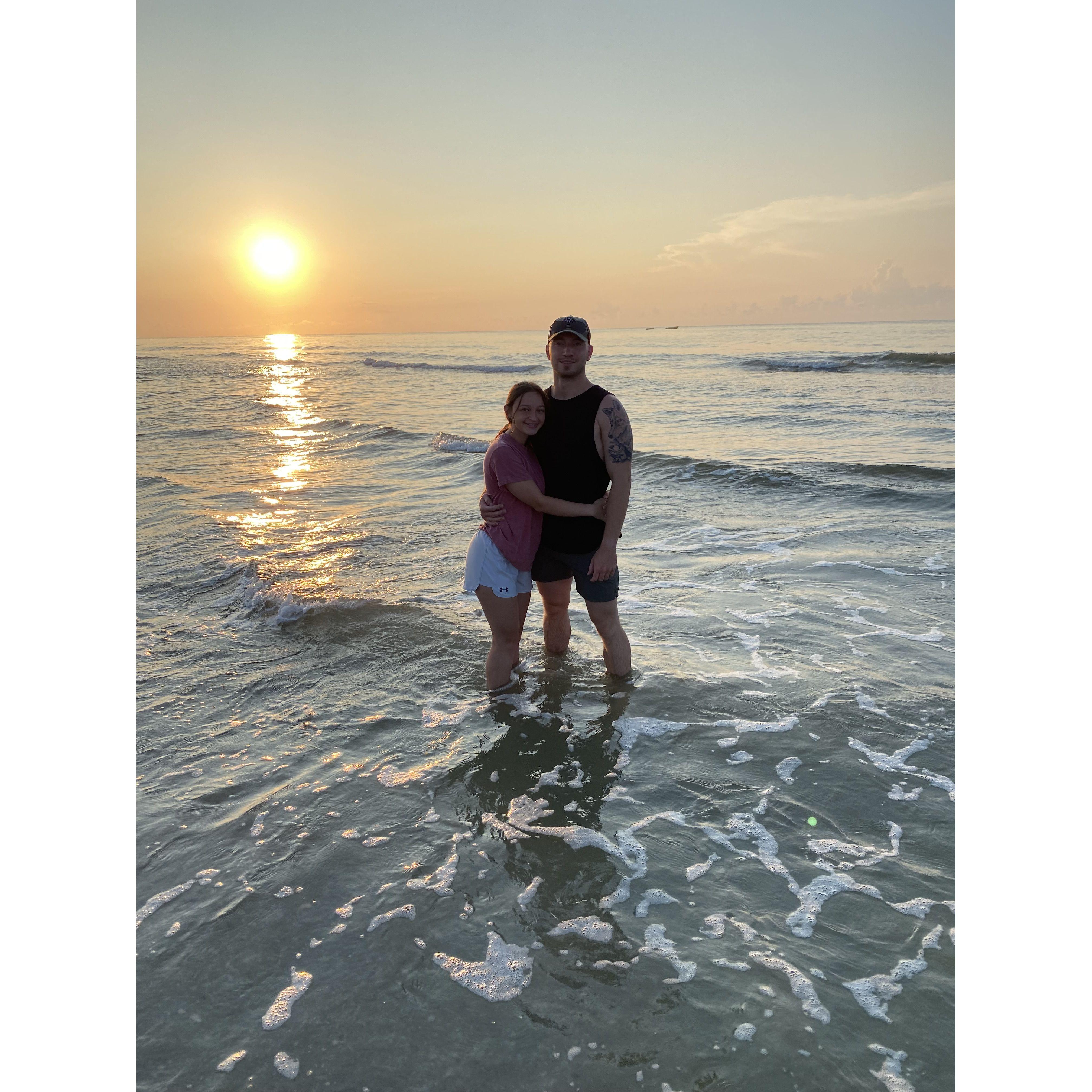 Our first beach trip together.
Summer 2021
