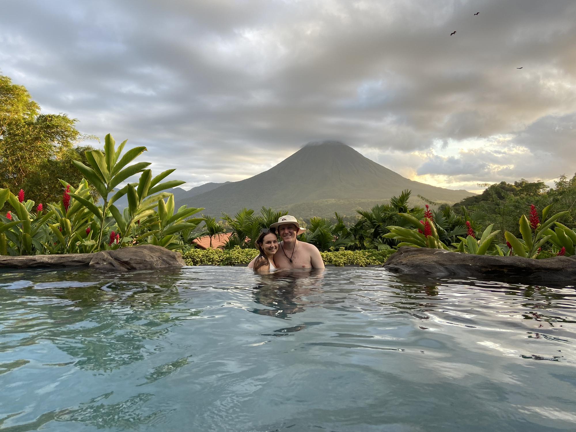 Brenna and JT in Costa Rica! JT won this trip in a winter raffle at work!