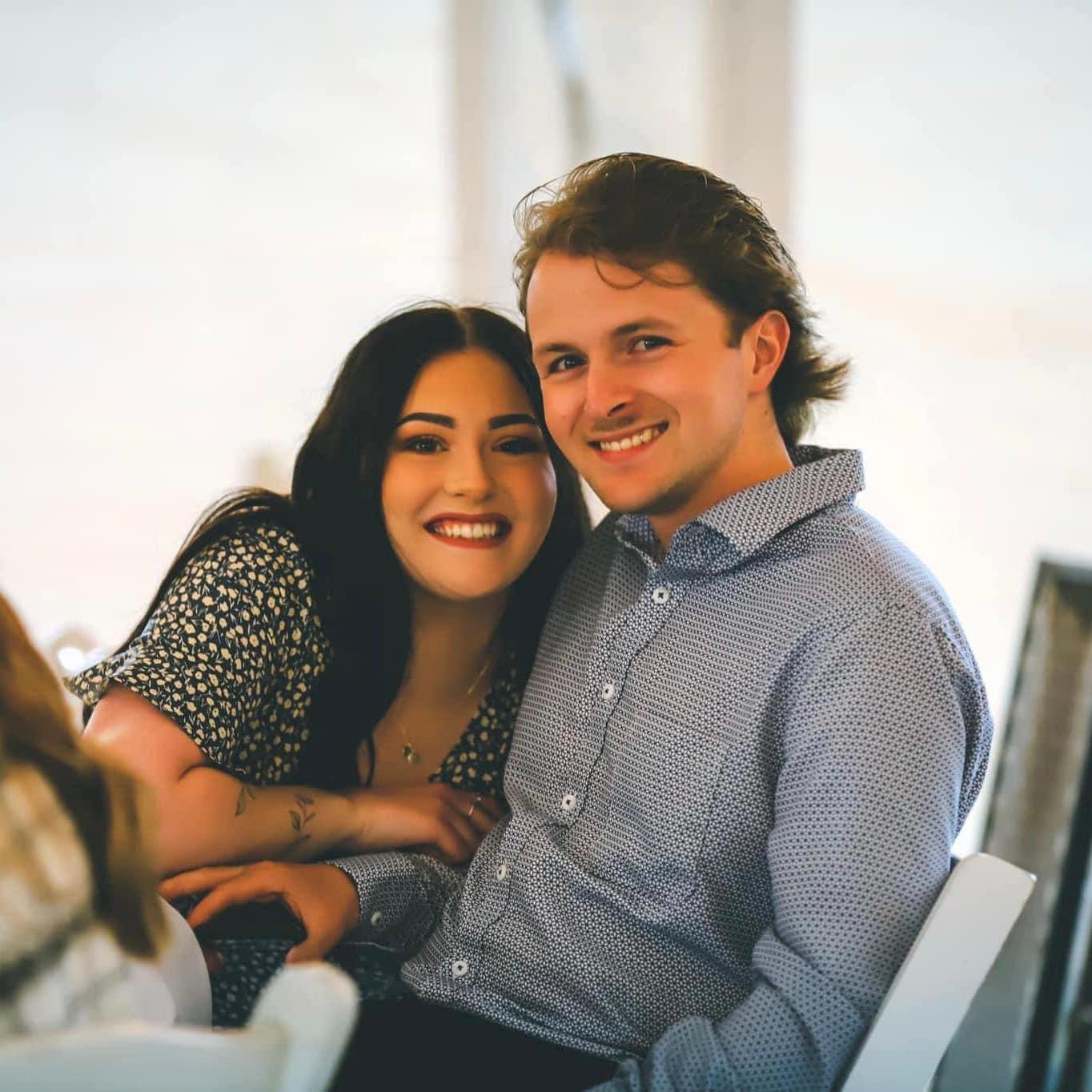 Wedding guests turned bride and groom