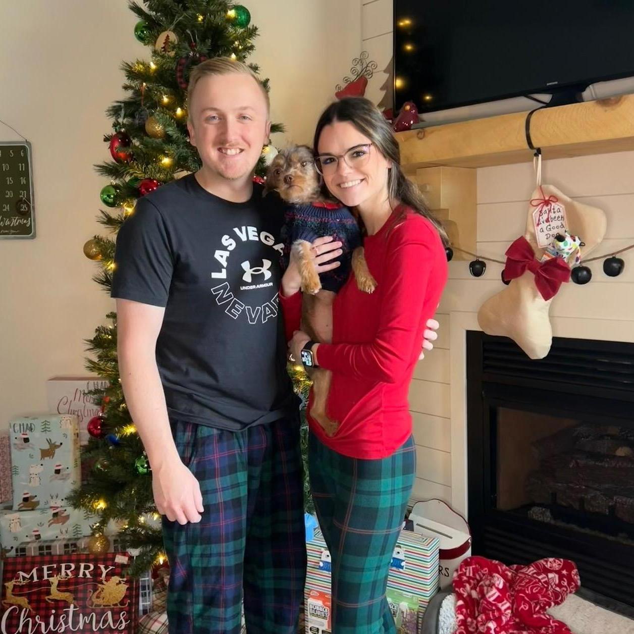 Last Christmas without the same last name.. and first as dog parents to our Rillo