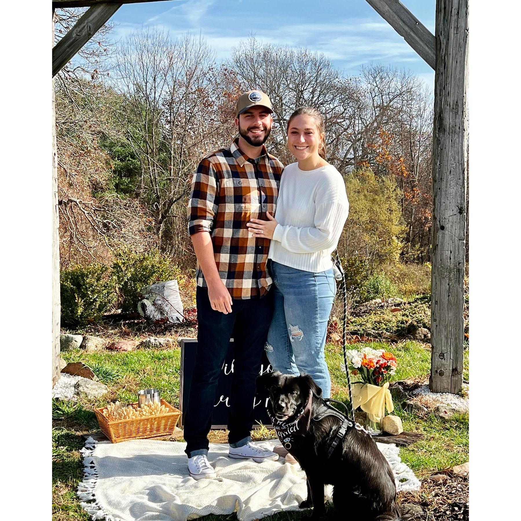 The day we got engaged! 11/5/2022