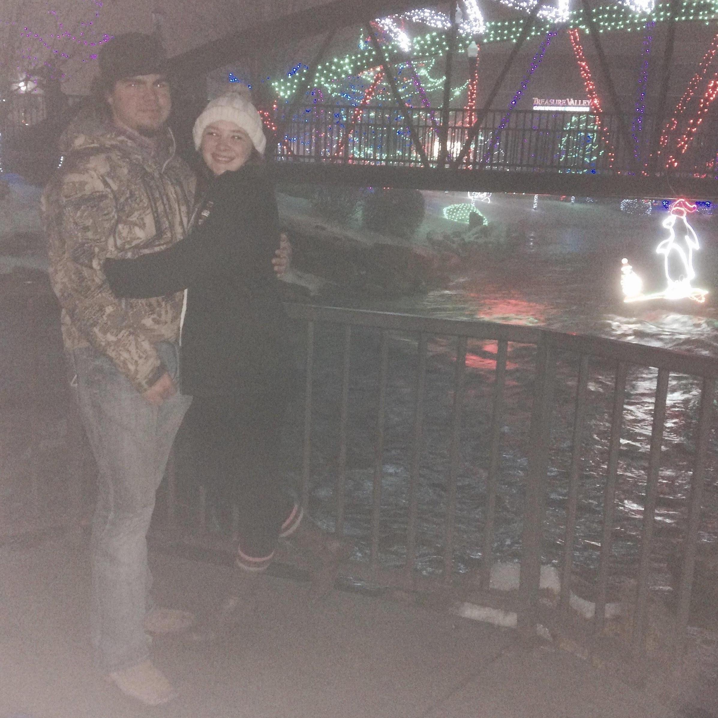 Our first date December 10Th 2016 at the Caldwell lights.