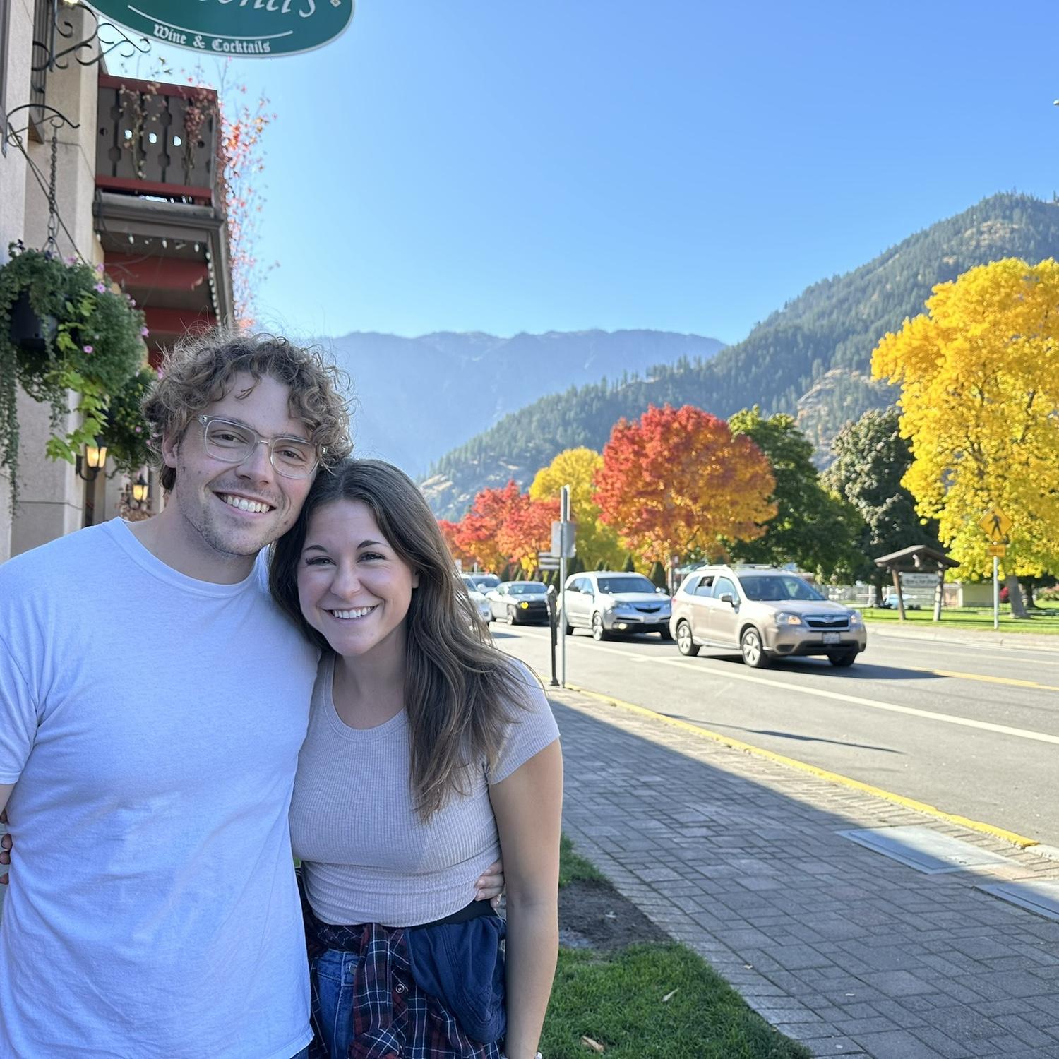 David visiting Camryn in Washington while they were long distance