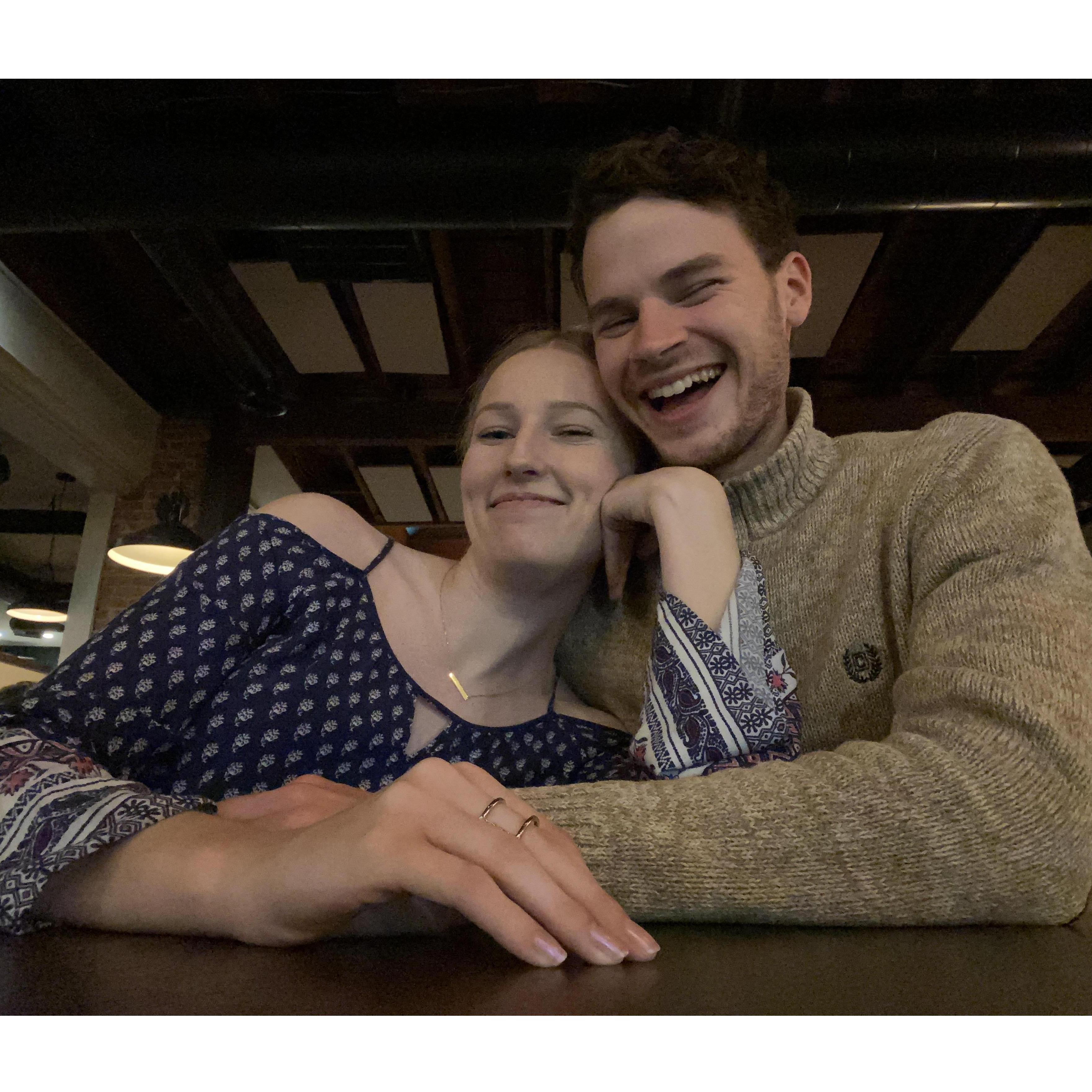 After everything closed, we finally got to go out on our first date. Went to Terra in Columbia and had dinner.