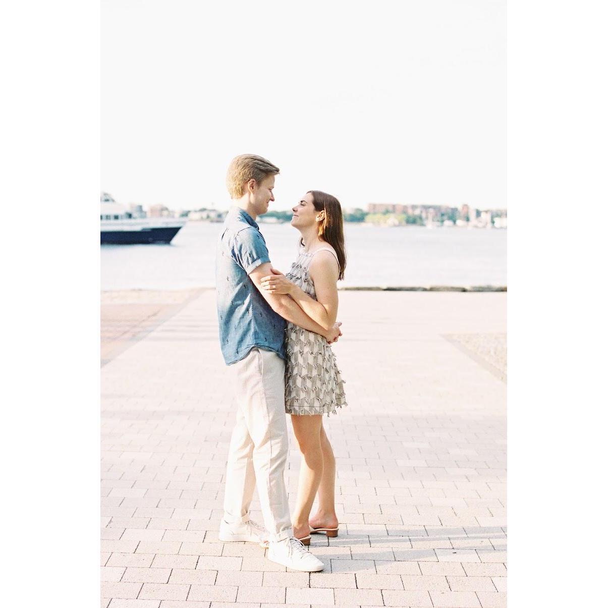 engagement photos seaport - june 2021
