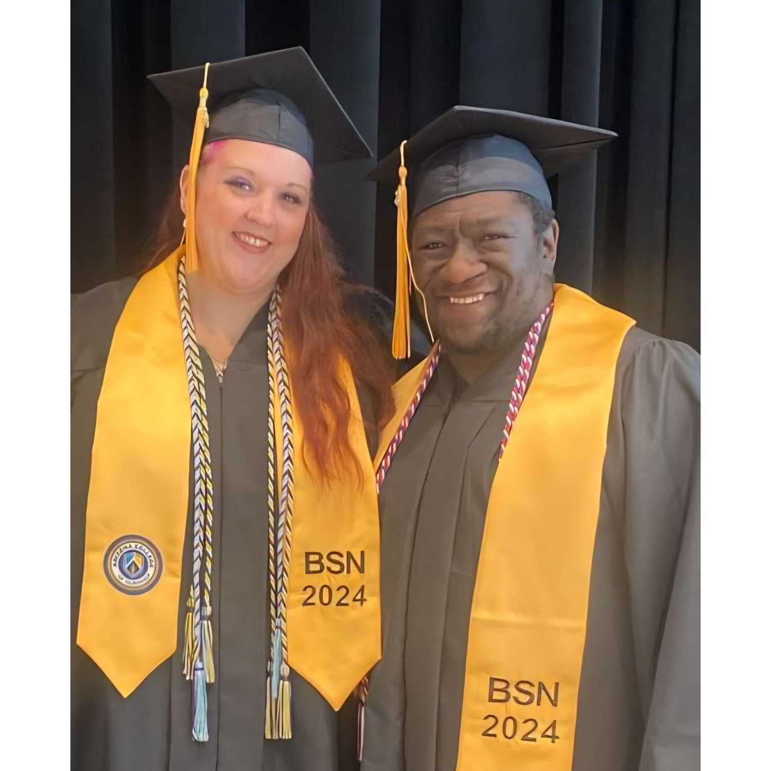 Christina and Warren graduating nursing school