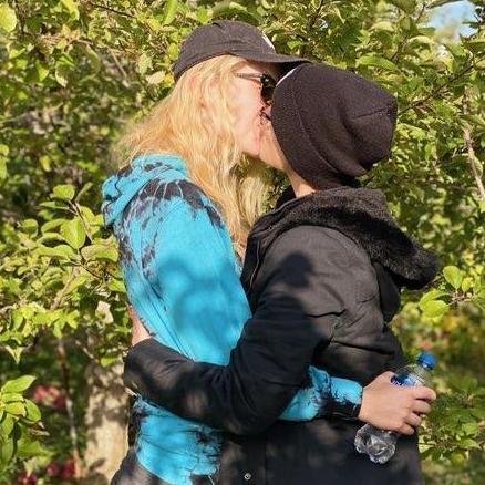 In the fall, we went apple, and pumpkin picking together!