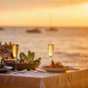 Honeymoon Dinner on the Beach