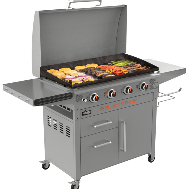 Blackstone ProSeries 4-Burner 36" Griddle Cooking Station with Hood
