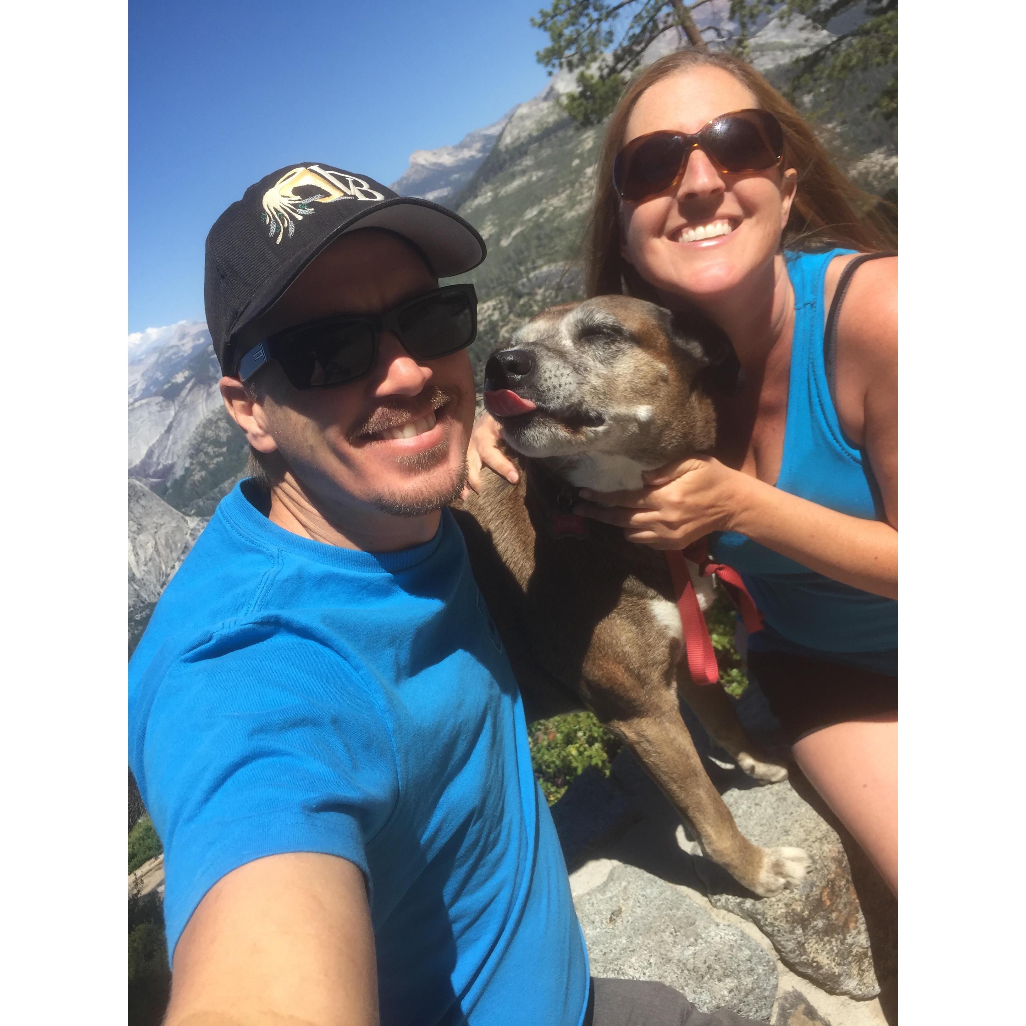 Up at Yosemite with Luna, she loved the mountains!