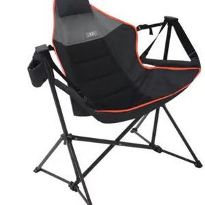 Rio Black Suspension Folding Lounger