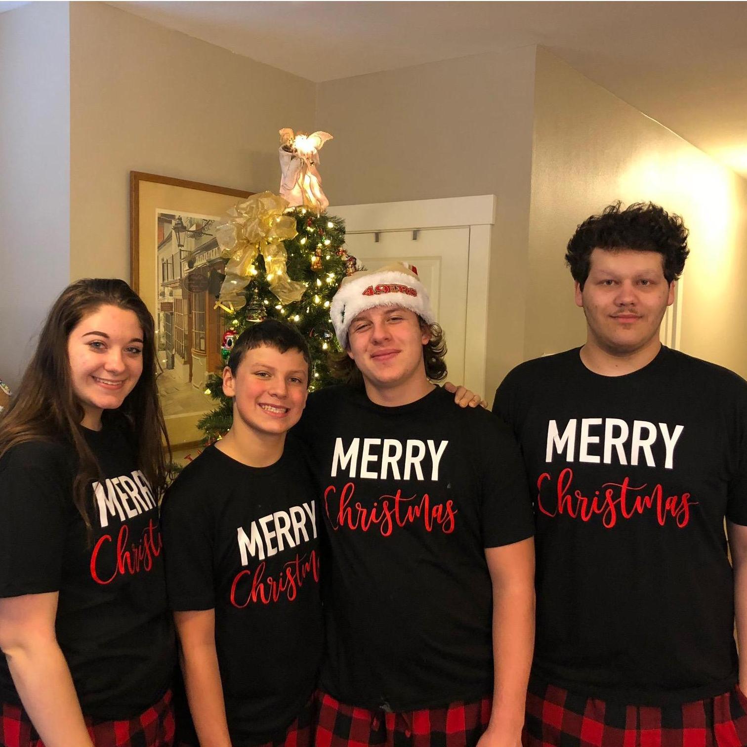 Our kiddos on our first Christmas together!