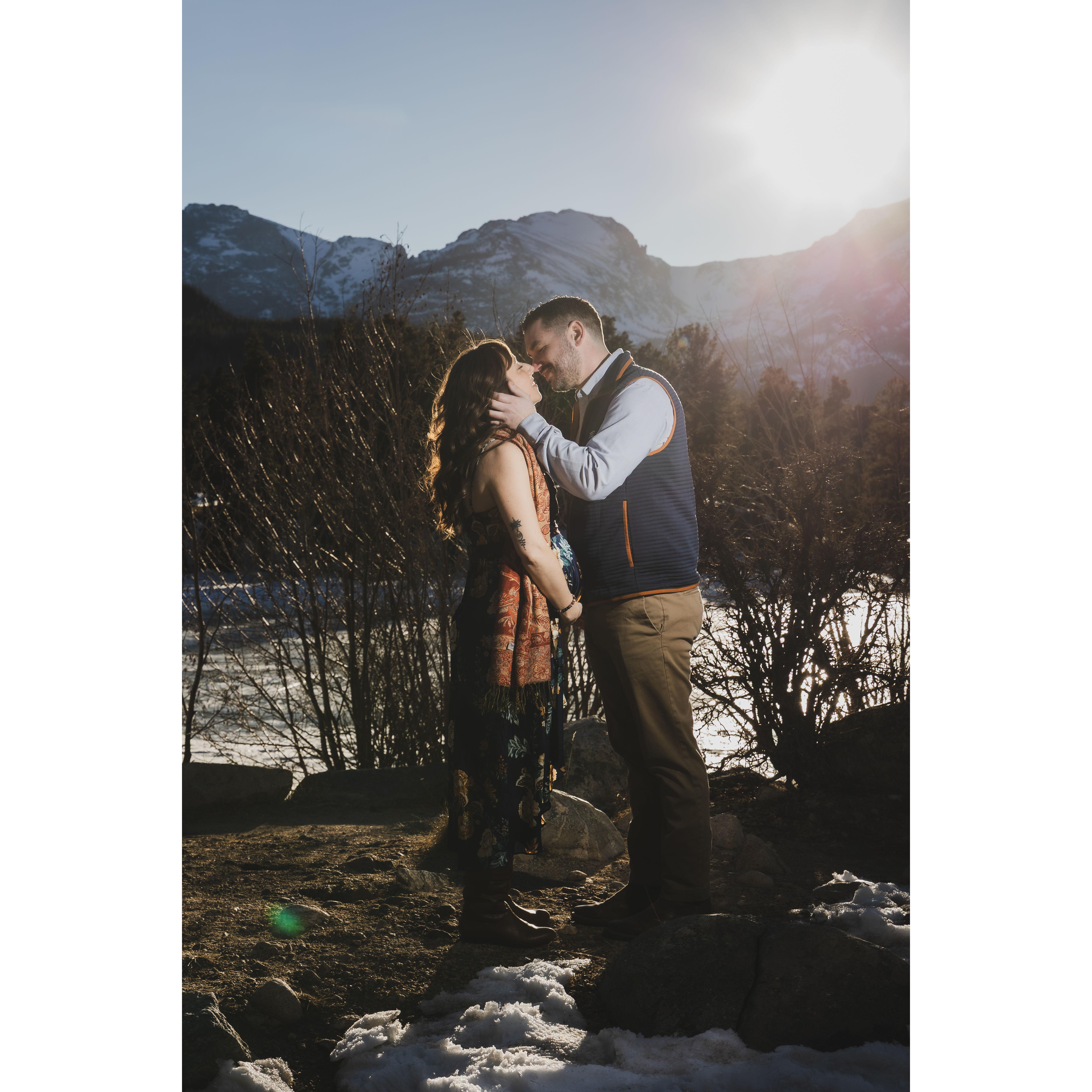 Engagement shoot in Rocky Mountain National Park!