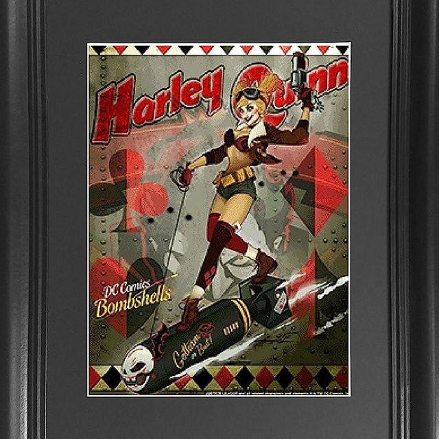 Harley Quinn Bombshell Suicide Squad 3D Poster Wall Art Decor Print | 14x18.5 inches | DC Comic Book Classic Superhero Lenticular Posters & Pictures
