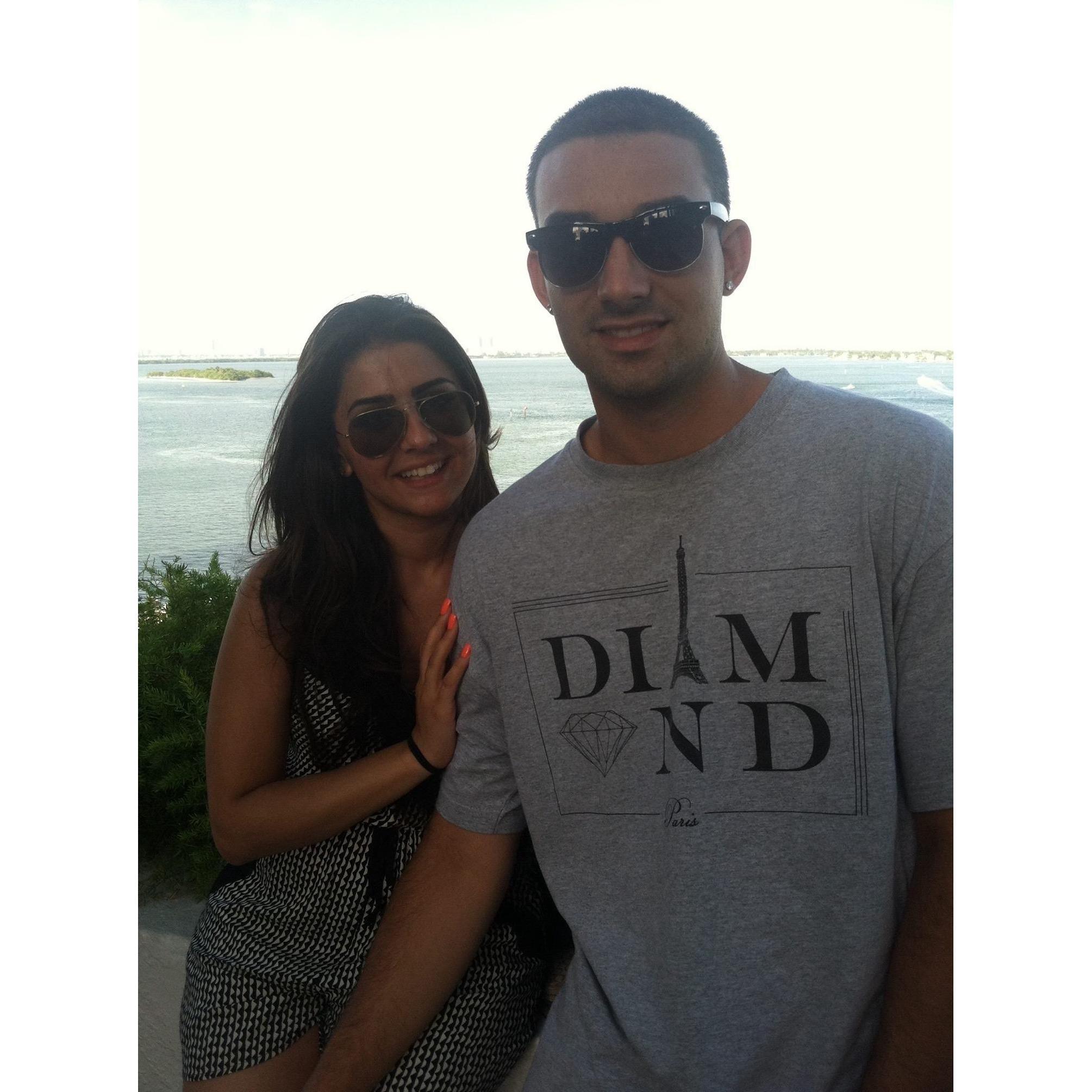 The day that mason forgot his passport on the airplane- Miami, FL.