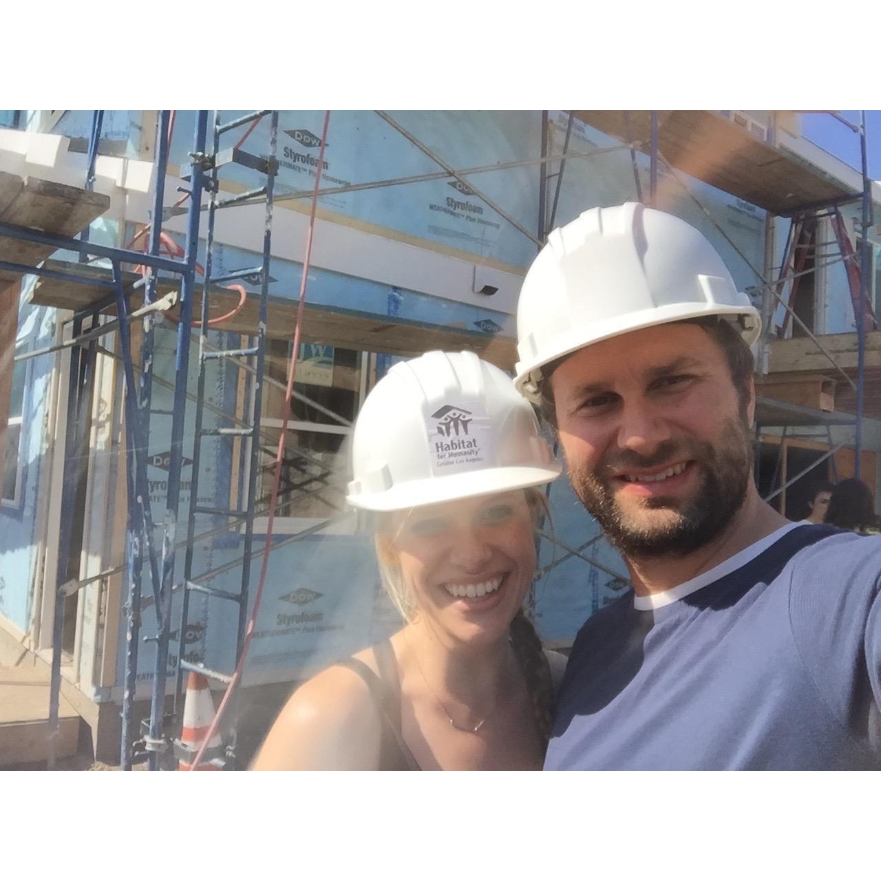 Volunteering for Habitat for Humanity